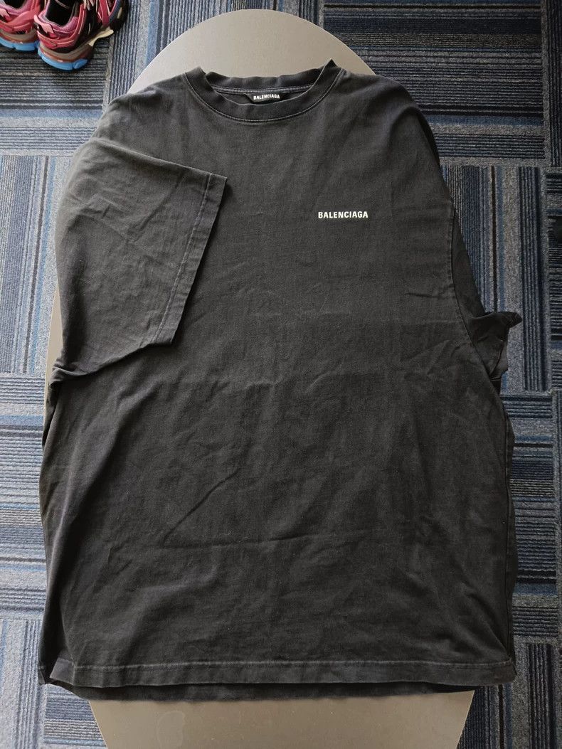 Balenciaga Balenciaga Logo Print Short Sleeve T-Shirt - dmc Size US M / EU 48-50 / 2 - 1 Thumbnail