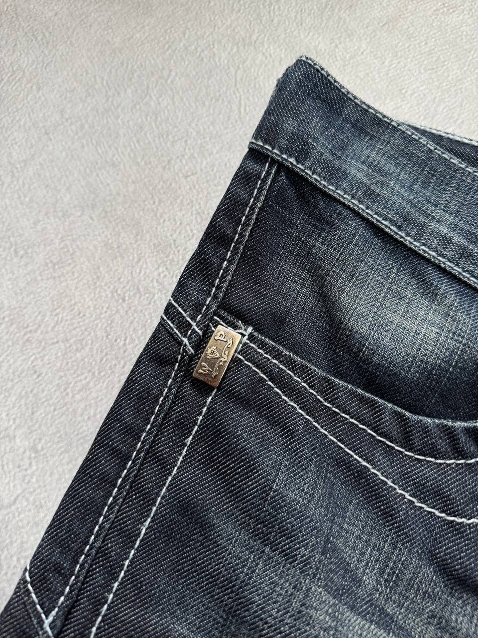 Japanese Brand Y2K Wampir Dark Denim Jeans Size US 36 / EU 52 - 8 Thumbnail