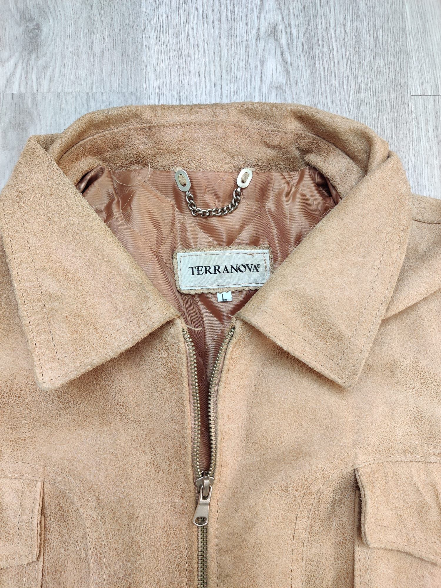 Vintage Rare Vintage Terranova Box-fit Beige Jacket Size US L / EU 52-54 / 3 - 4 Thumbnail
