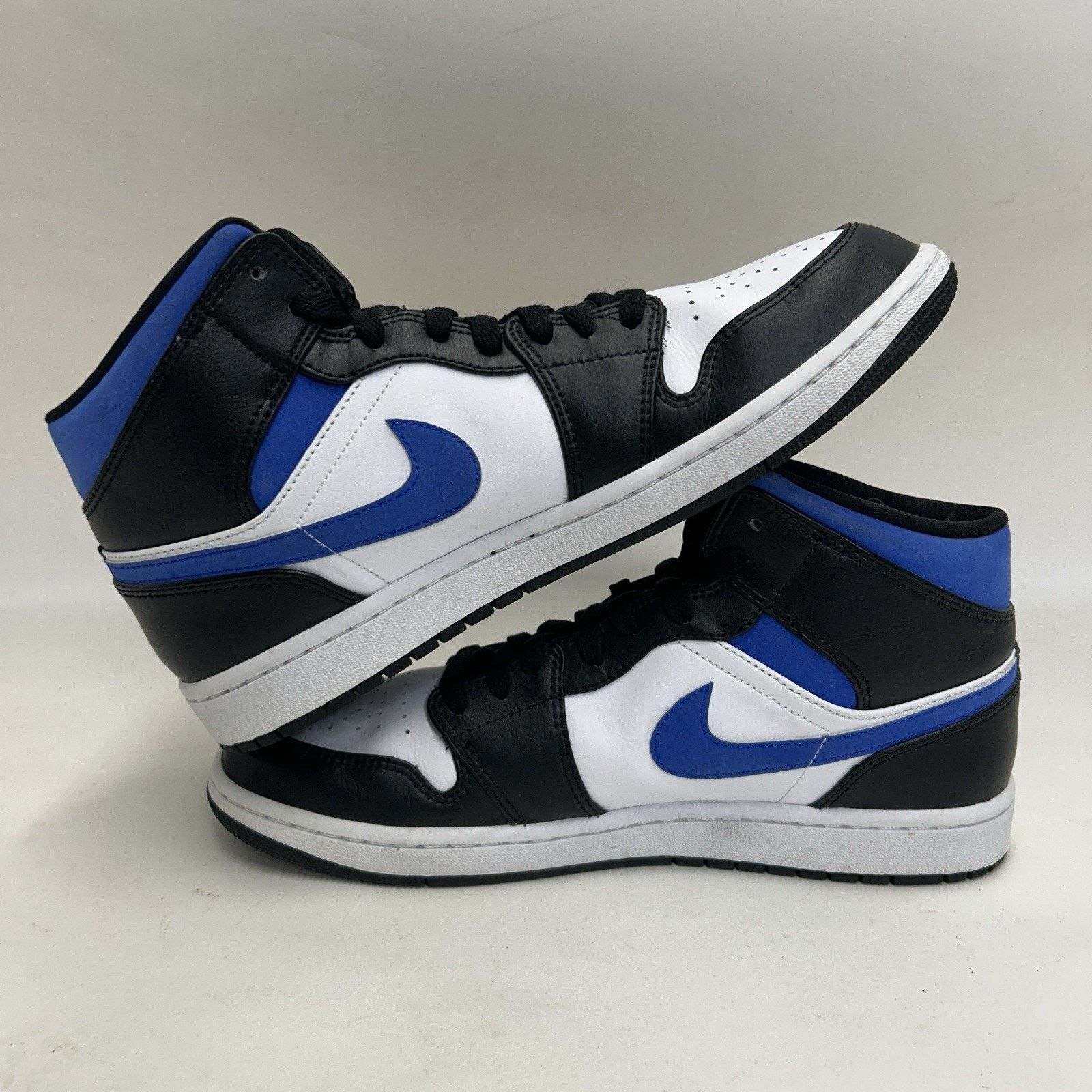 Jordan Brand Nike Air Jordan 1 Mid Retro “Racer Blue White Black” Size US 10.5 / EU 43-44 - 3 Thumbnail
