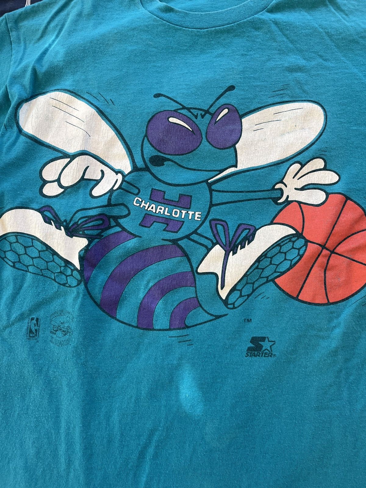 Starter Vintage Starter Charlotte Hornets Shirt Size US L / EU 52-54 / 3 - 2 Thumbnail