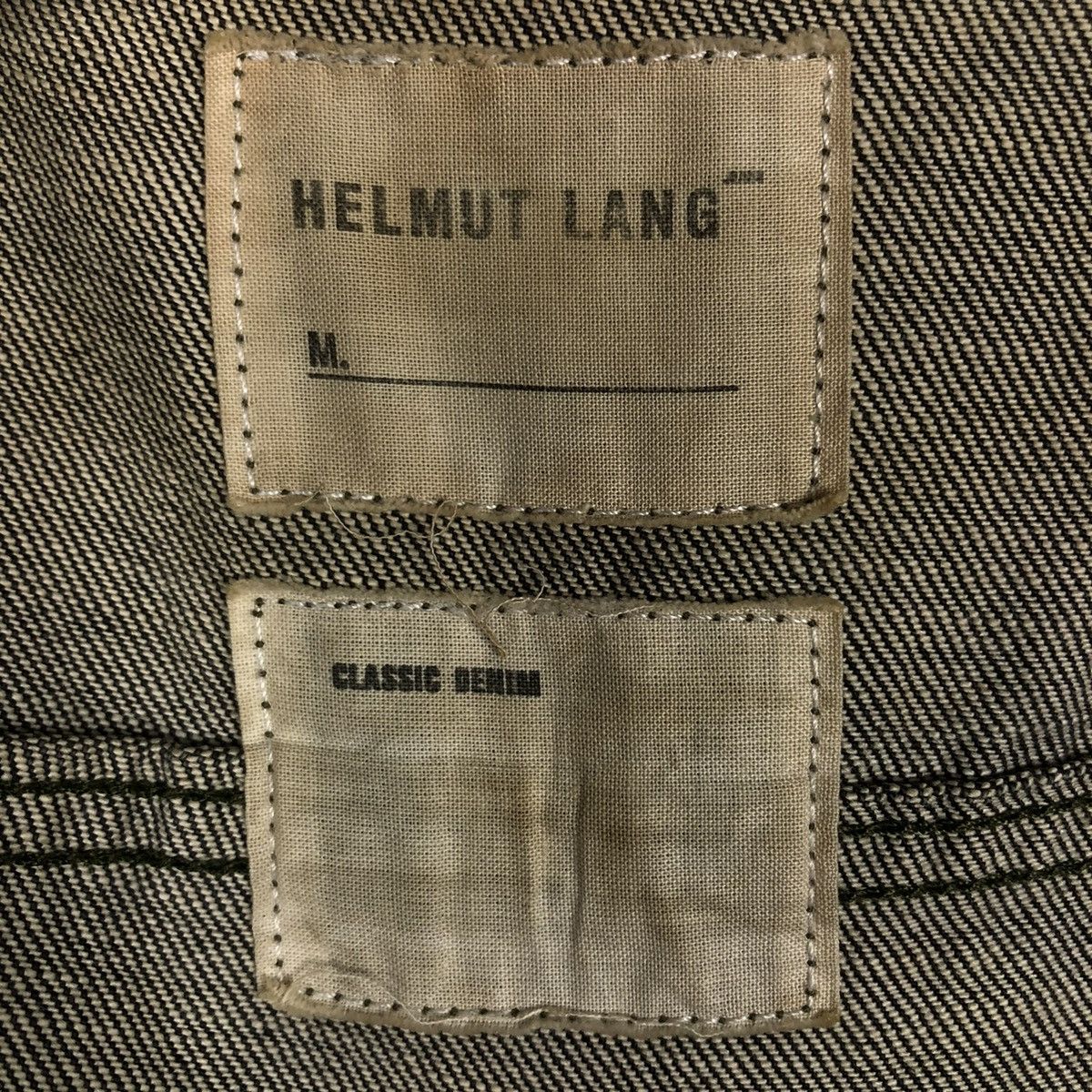 Helmut Lang 🔥VINTAGE HELMUT LANG CLASSIC DENIM TRUCKER JACKET BIKER Size US M / EU 48-50 / 2 - 19 Thumbnail