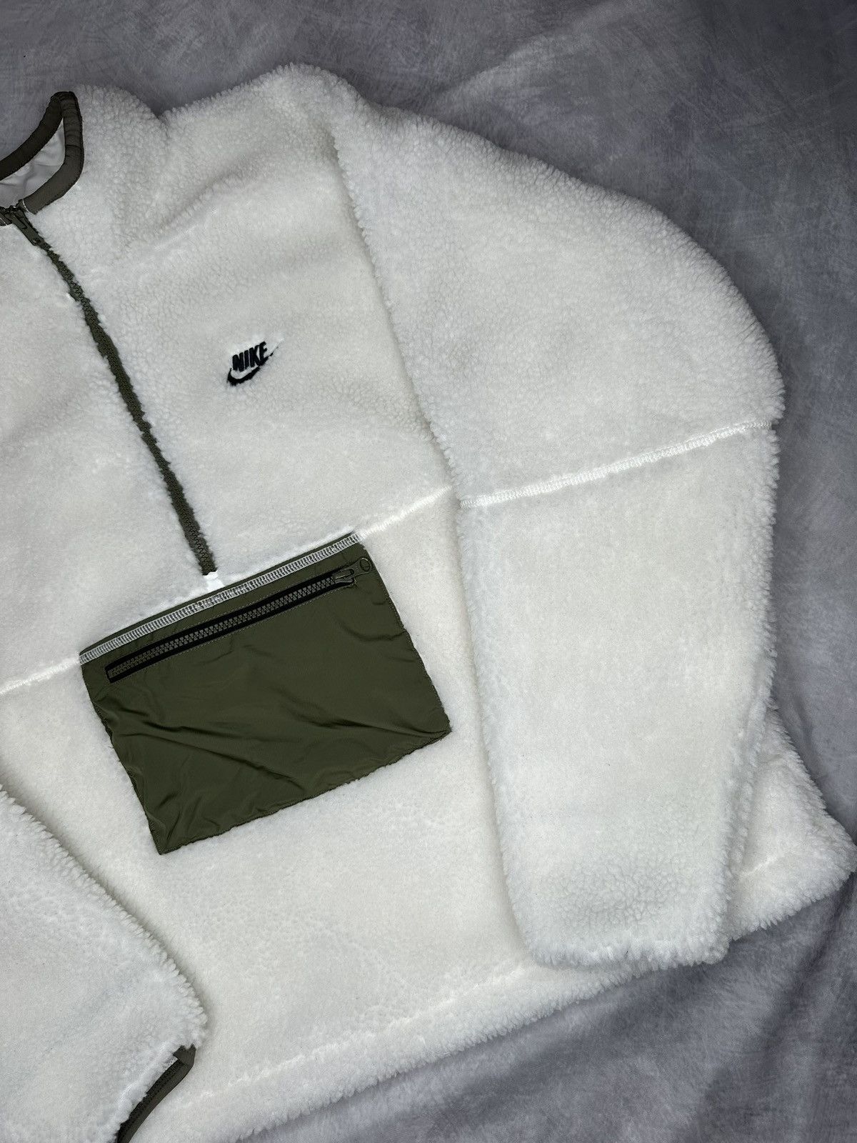Nike NIKE Men's Fleece Anorak Jacket puffer Size US M / EU 48-50 / 2 - 3 Thumbnail