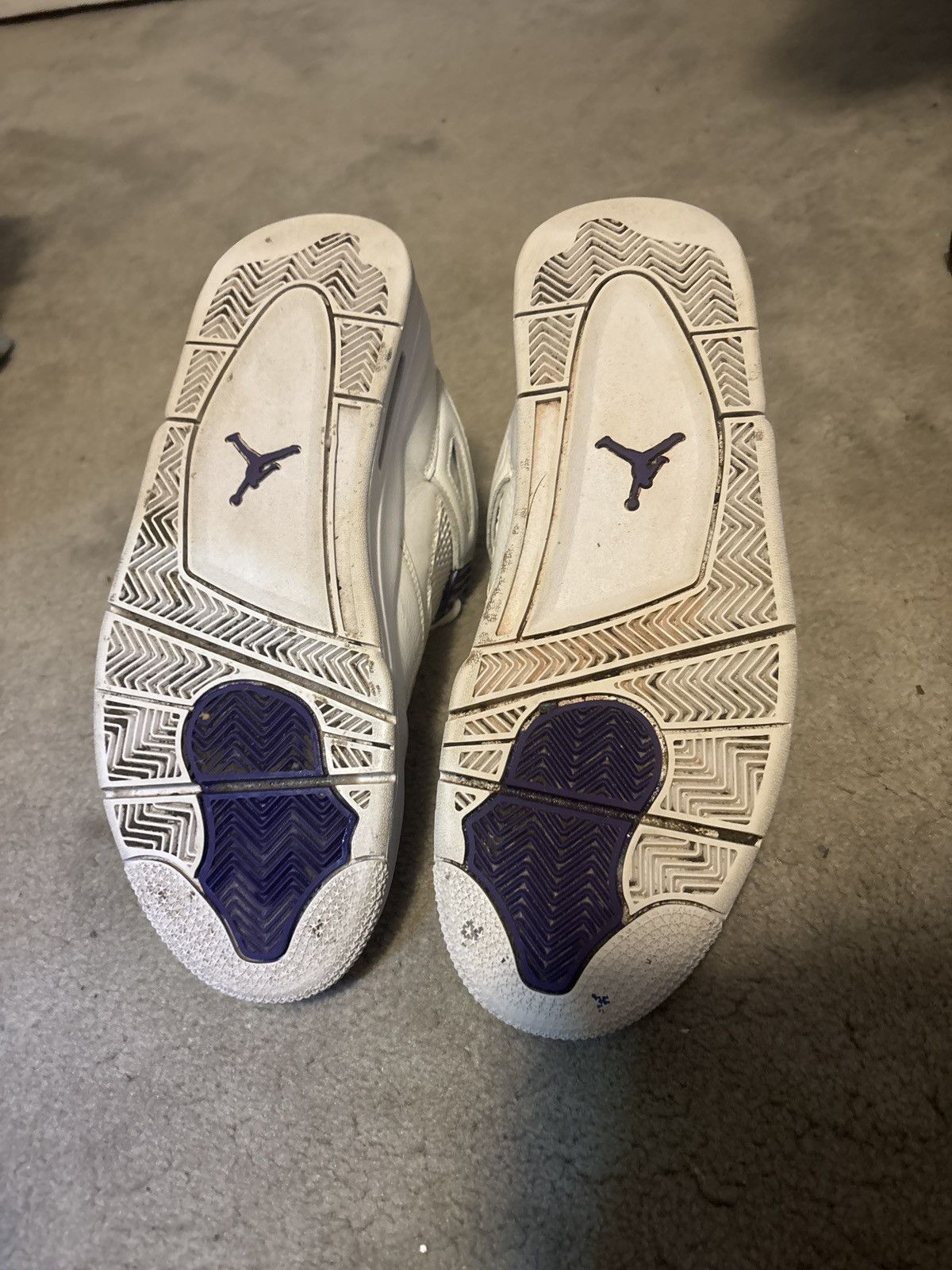 Nike Air Jordan 4 metallic purple Size US 10.5 / EU 43-44 - 5 Thumbnail