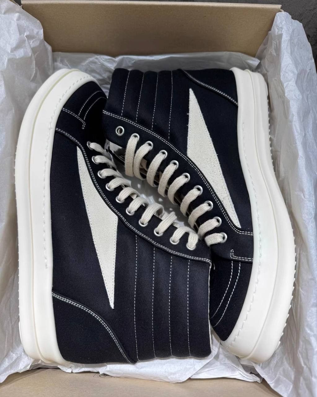 Rick Owens Vans Rick Owens DRKSHDW High-Top Sneakers Size US 11.5 / EU 44-45 - 1 Thumbnail