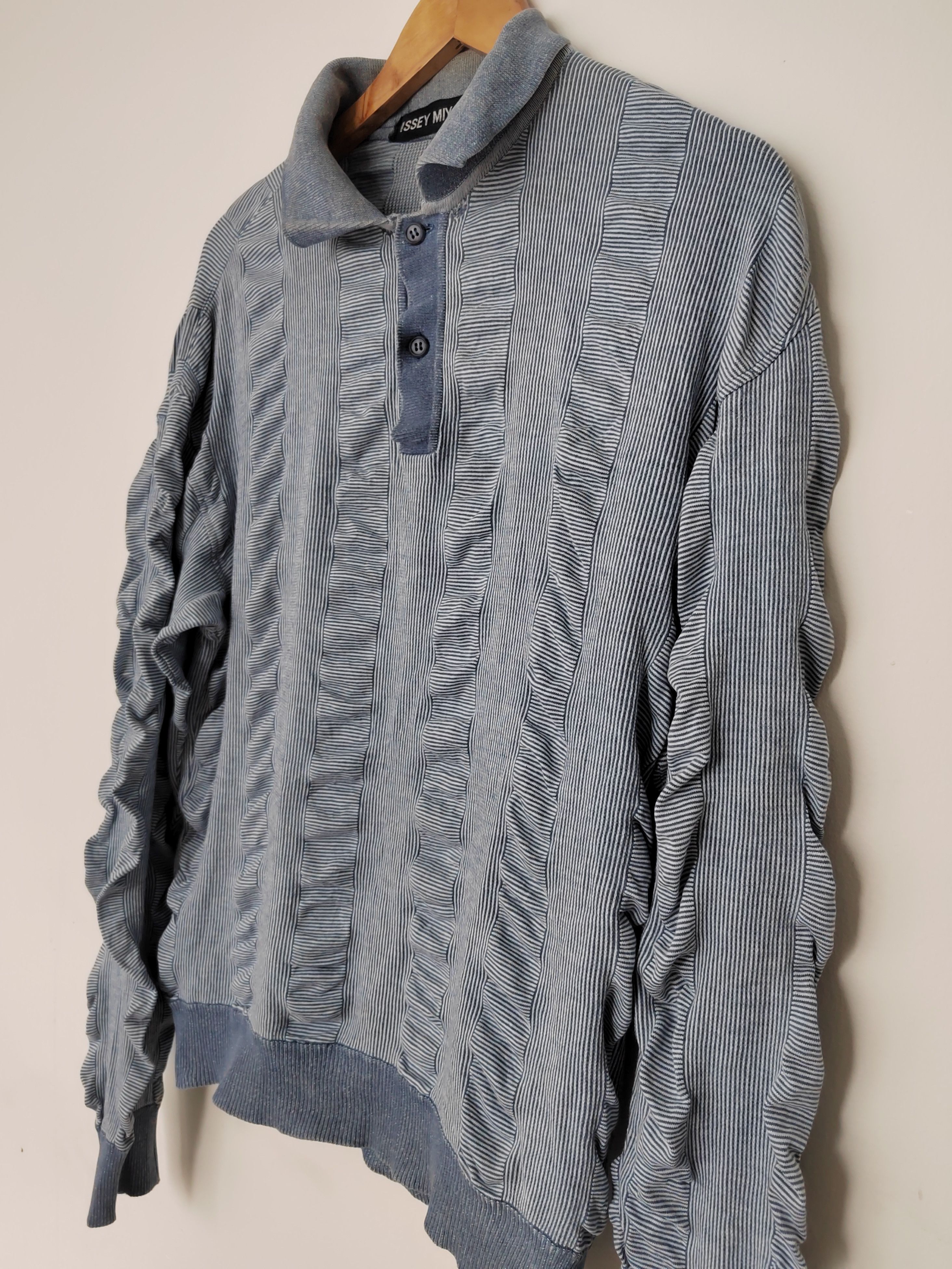 Issey Miyake Vintage Issey miyake curve polo shirt Size US L / EU 52-54 / 3 - 1 Thumbnail