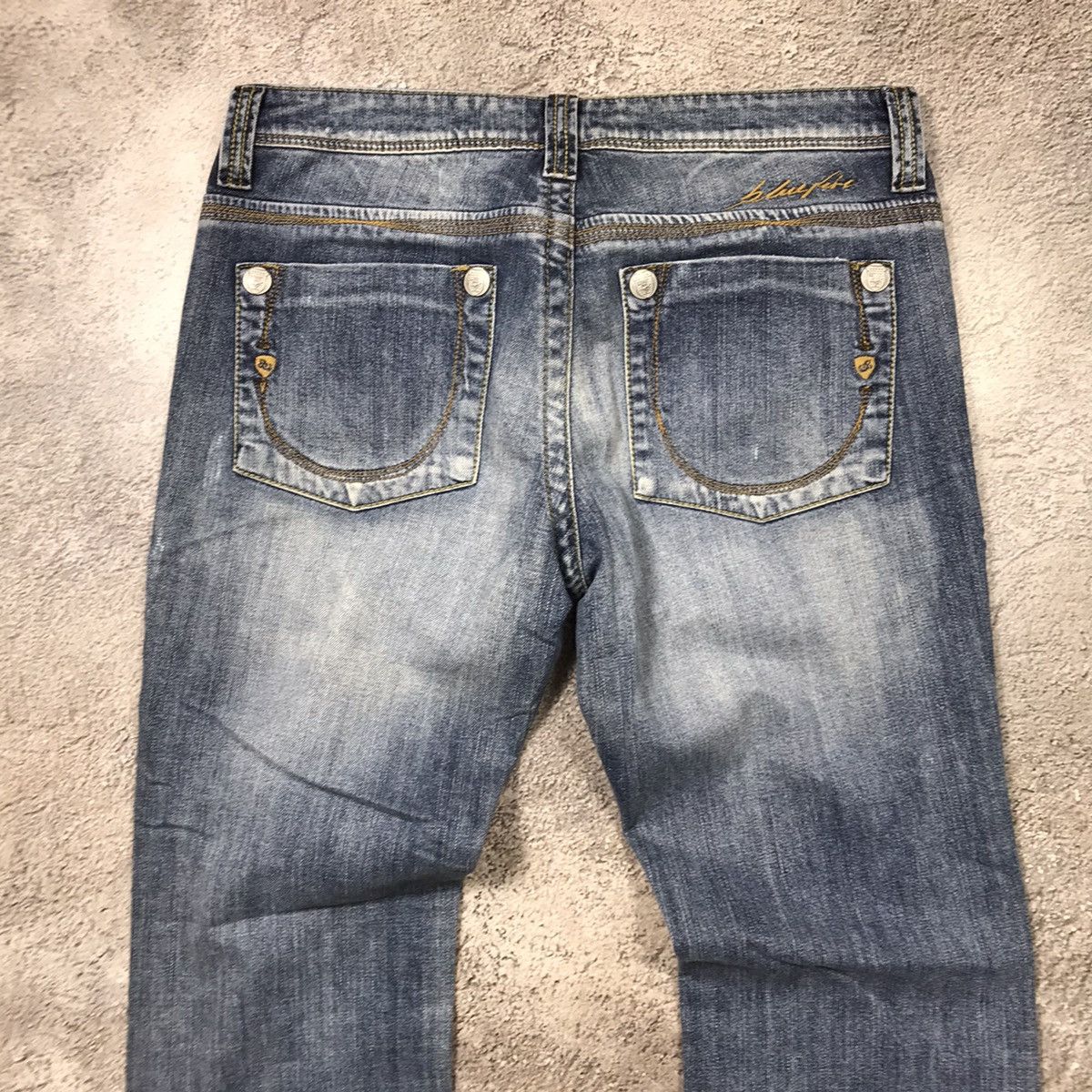 Vintage Vintage Y2K Distressed Flared Jeans Grunge Skate Tapered 31 Size 31" - 4 Thumbnail