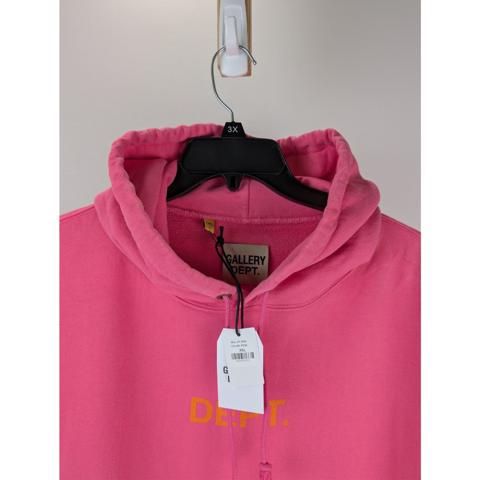 Gallery Dept. o1rshd1 Sweater Dept Logo Hoodie in Flo Pink Size US XXL / EU 58 / 5 - 7 Thumbnail