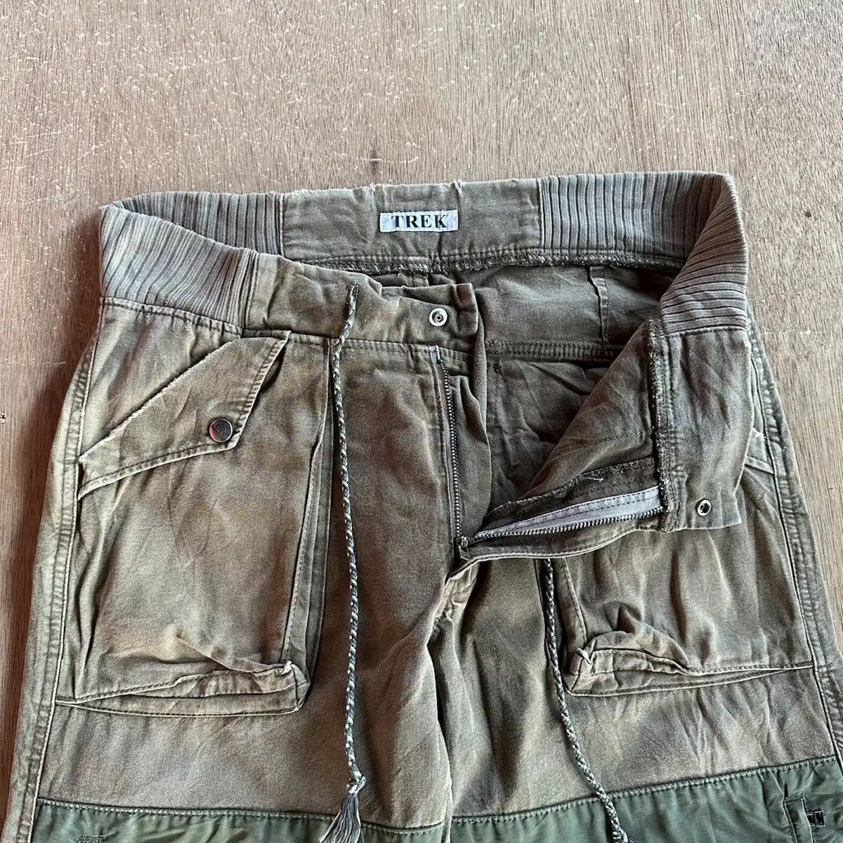 Vintage VINTAGE LEE DOUBLE KNEE TROUSERS FADED DRAWSTRING WAIST PANT Size US 33 - 8 Thumbnail
