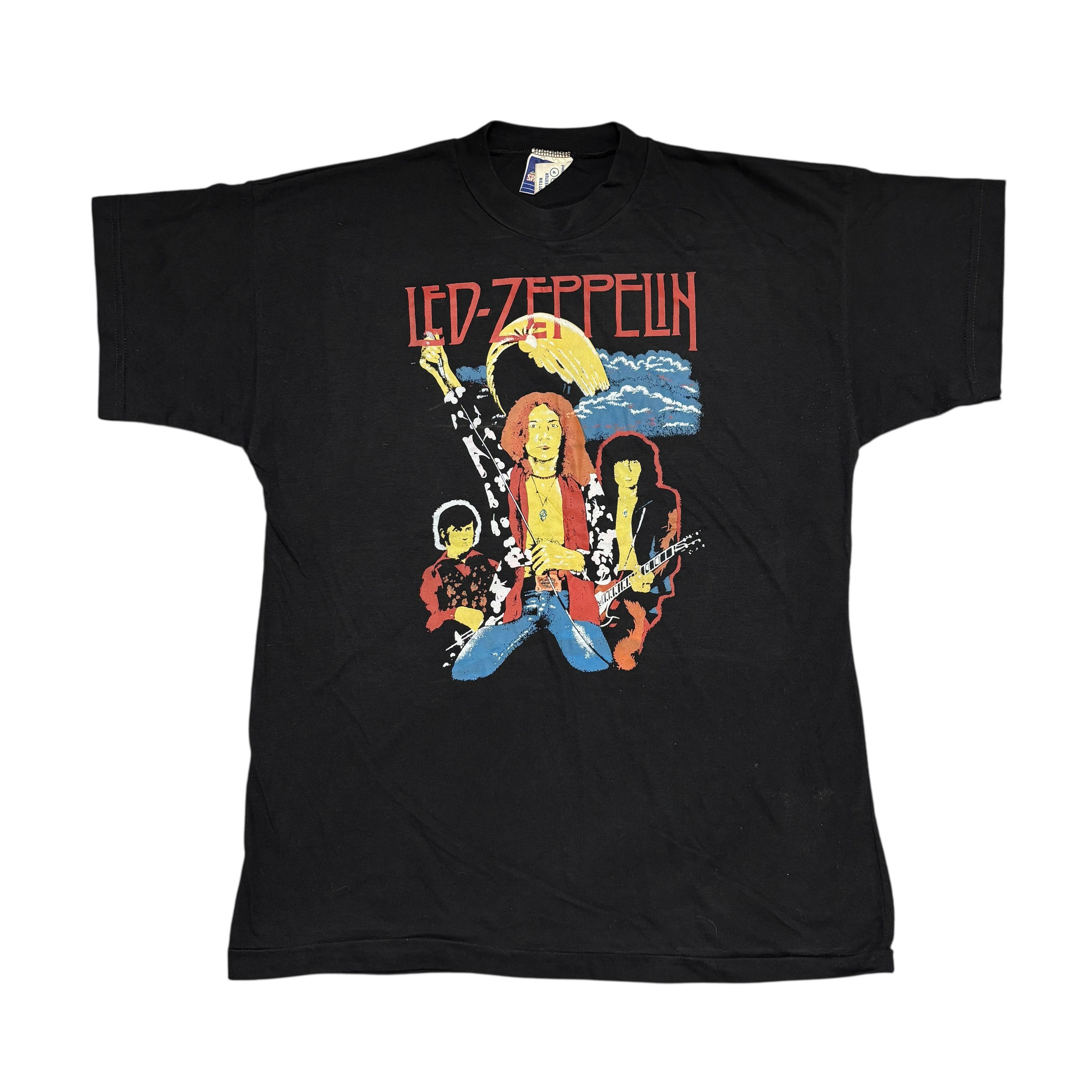 Band Tees Vintage Led Zeppelin Shirt 80s Single Stitch Rock Band Tee Size US M / EU 48-50 / 2 - 1 Thumbnail