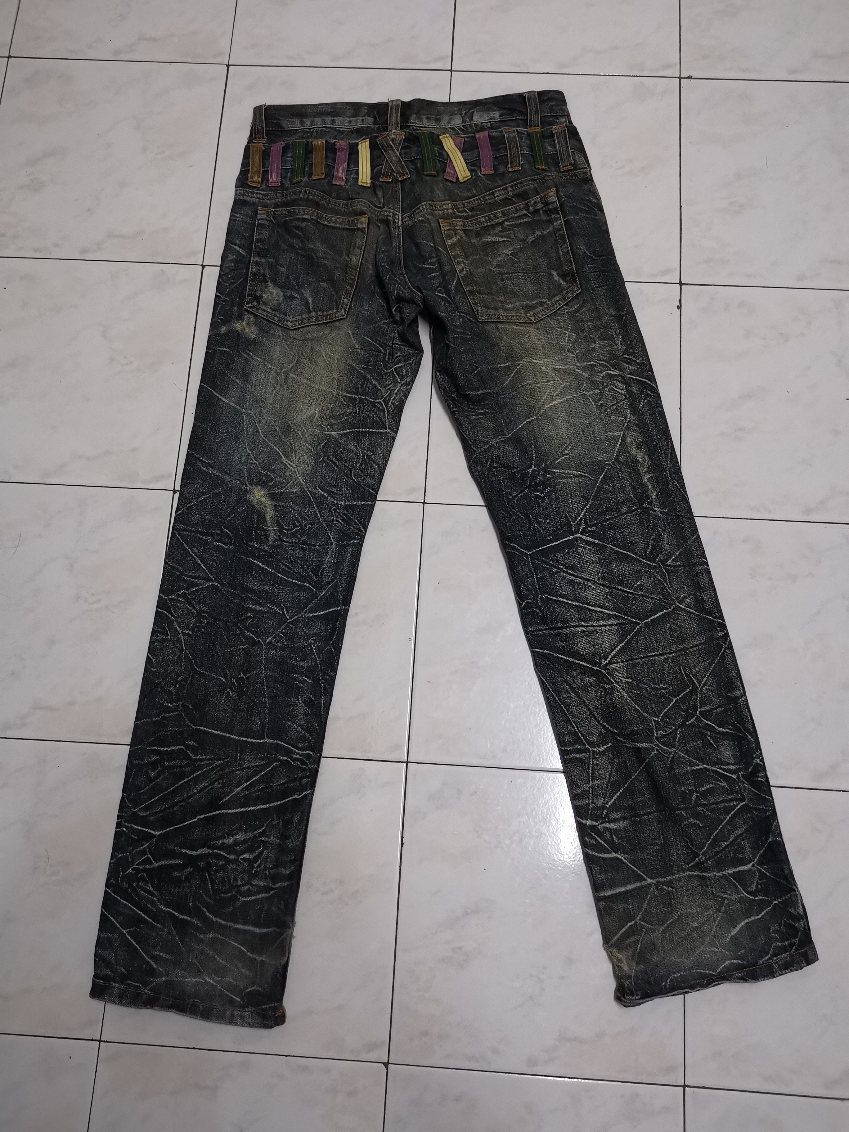 Tornado Mart Nylaus rare nice design double waist jeans Size US 32 / EU 48 - 5 Thumbnail