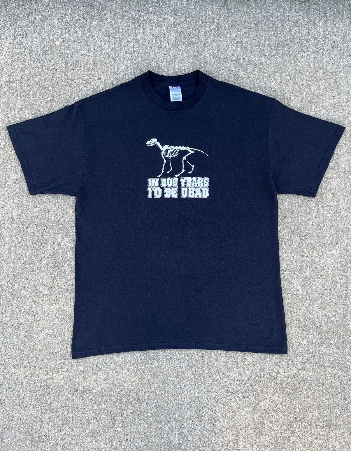 Vintage CRAZY VINTAGE ADULT HUMOR “IN DOG YEARS I’D BE DEAD” T-SHIRT Size US XL / EU 56 / 4 - 2 Thumbnail