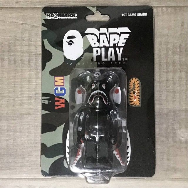 Bape × Medicom Toy 2017 BAPE camo Shark Hoodie BE@RBRICK 100% a bathing ape Size ONE SIZE - 4 Thumbnail