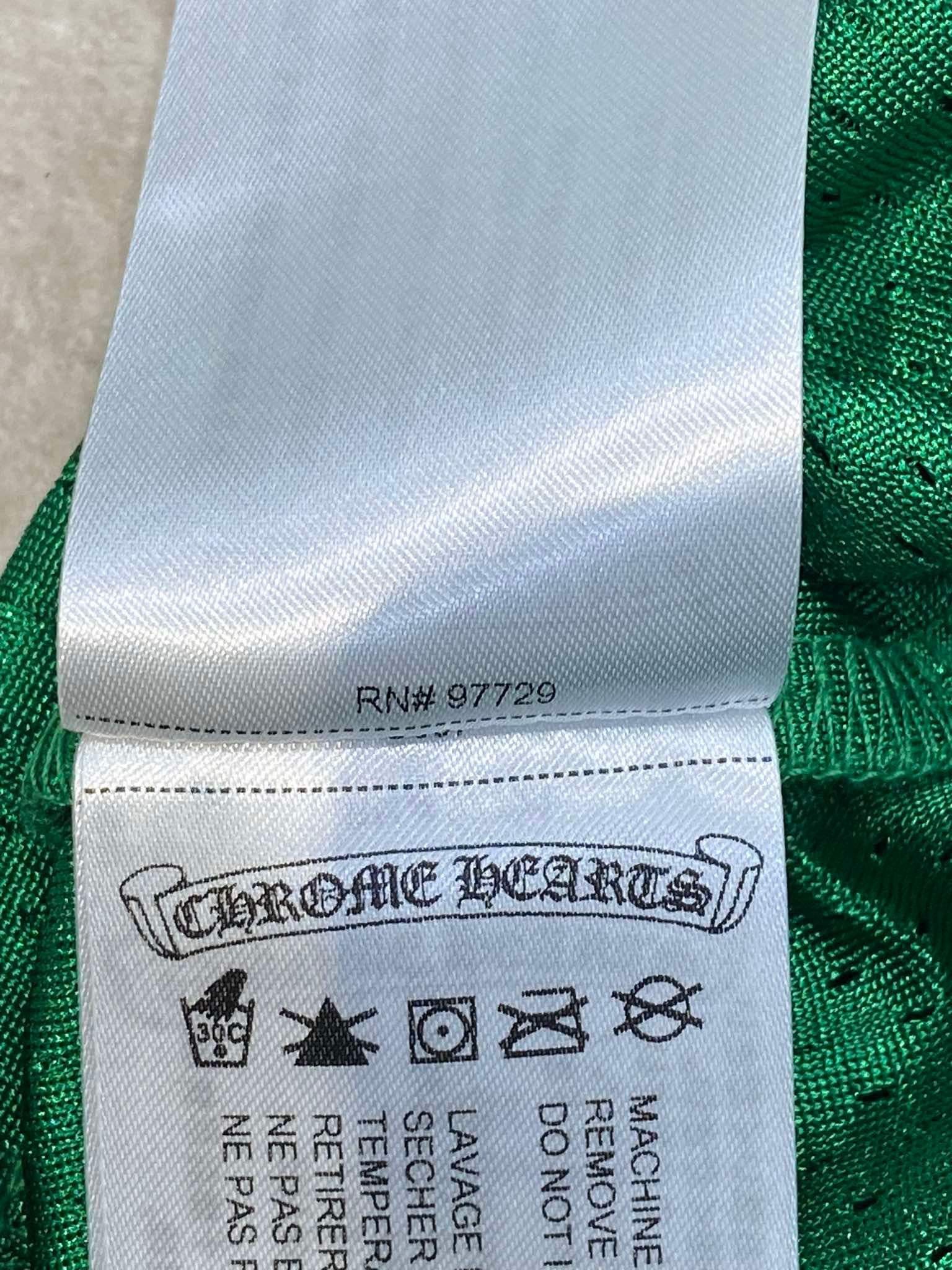 Chrome Hearts CHROME HEARTS Mesh Jersey Long Sleeve Tee GREEN Size US L / EU 52-54 / 3 - 13 Thumbnail