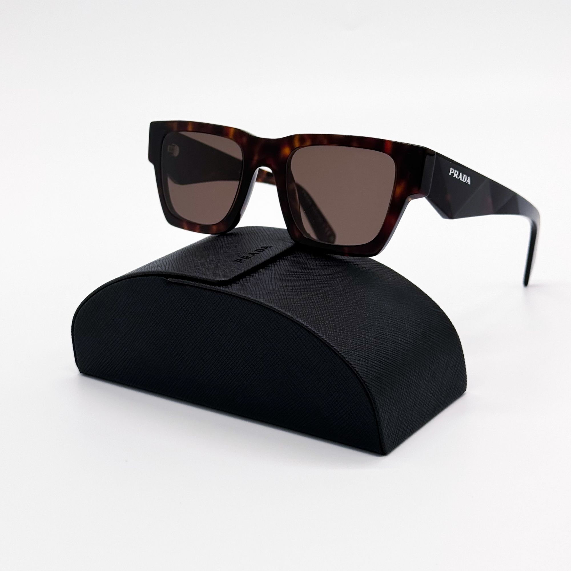 Prada NEW PRADA SUNGLASSES PRA06S 17N06B HAVANA/BROWN MEN EYEWEAR Size ONE SIZE - 1 Thumbnail