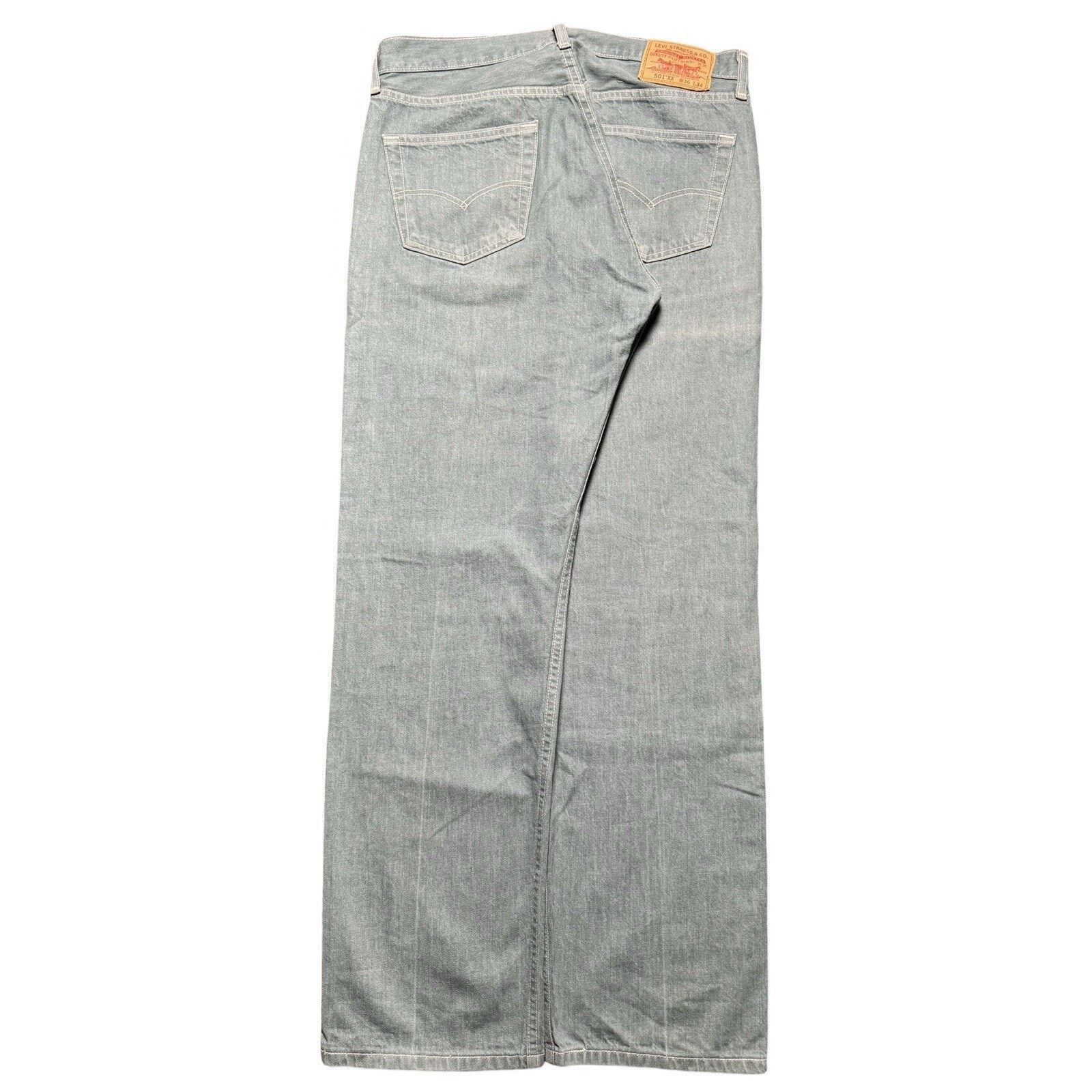 Levi's Vintage Y2K Levi's 501 Teal Denim Jeans Easter 36 X 34 Flaw Size US 36 / EU 52 - 1 Thumbnail