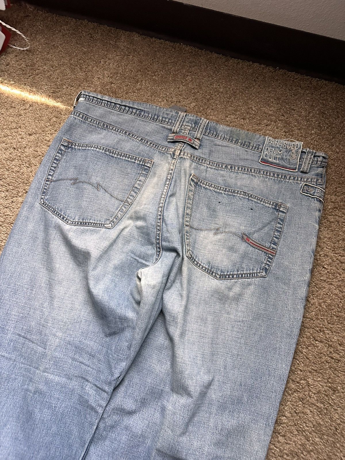 Japanese Brand × Vintage Parasuco baggy blue jean Size US 42 / EU 58 - 2 Thumbnail