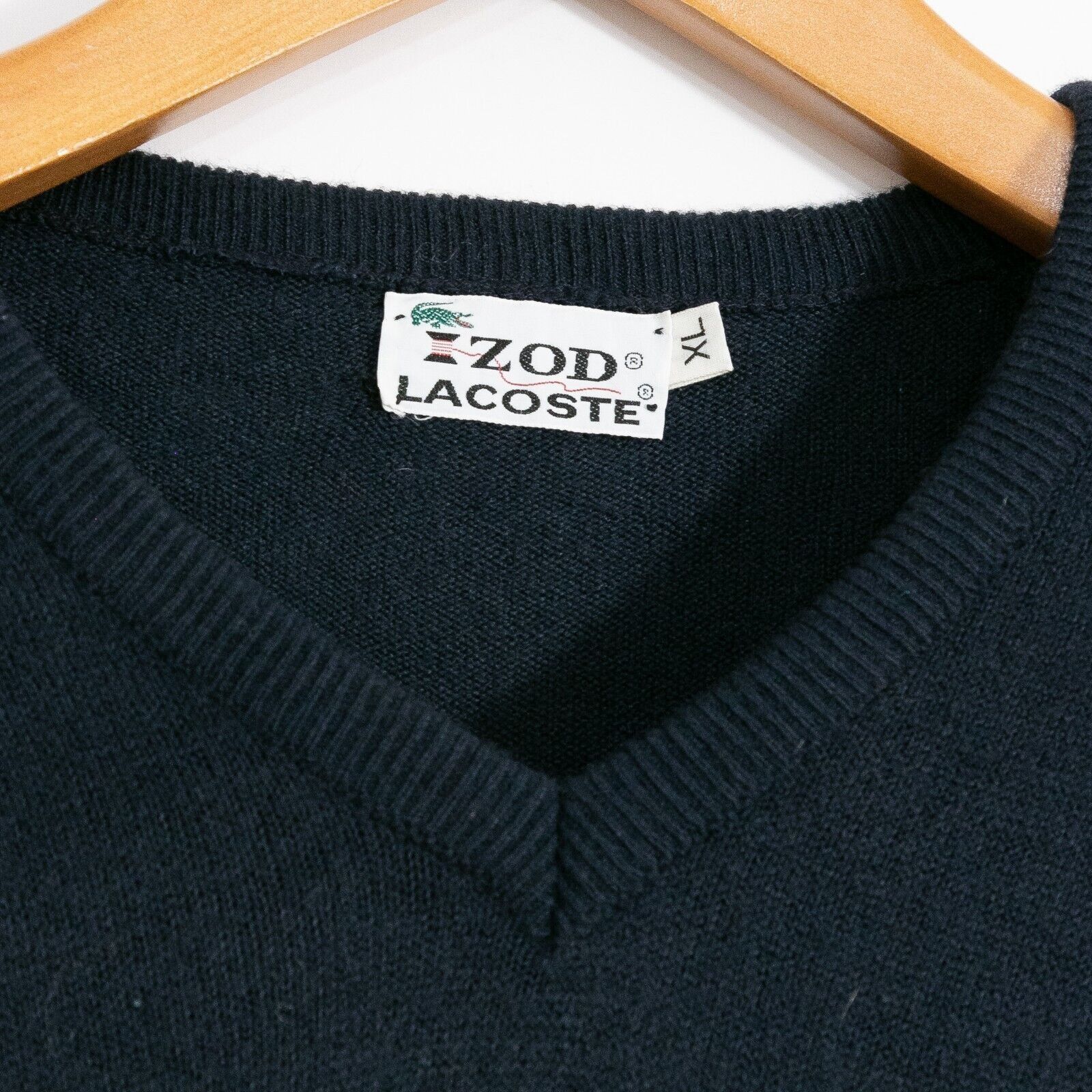 Lacoste × Vintage Vintage Lacoste Acrylic Sweater Medium - Dark Blue Preppy Size US M / EU 48-50 / 2 - 4 Thumbnail