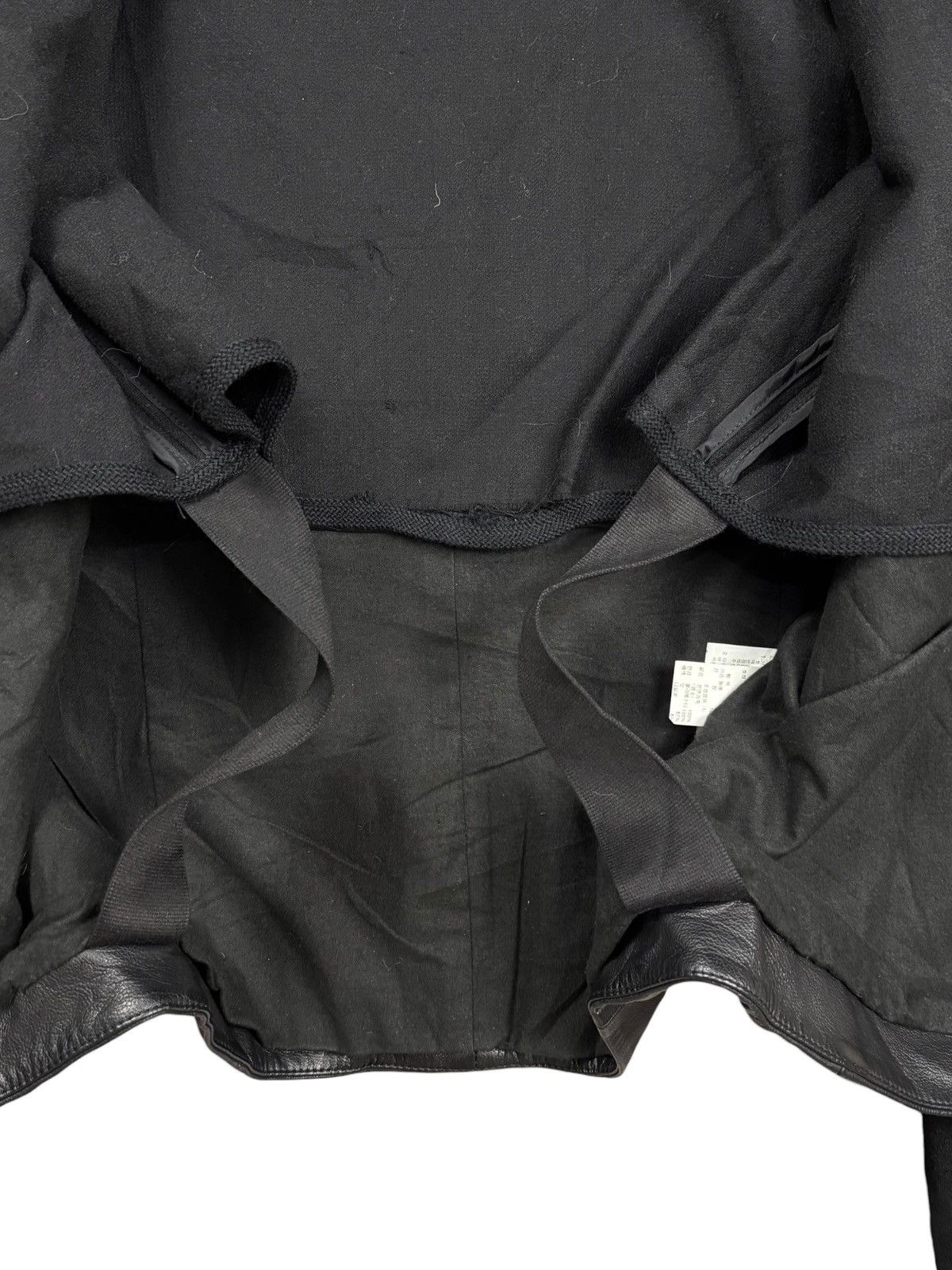 Ekam 2000s System - Rick Owens Style Asymetric Zip Leather Jacket Size US M / EU 48-50 / 2 - 12 Thumbnail