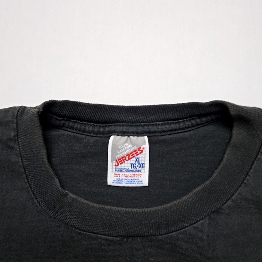 Jerzees Vintage Biker Trash Shirt Caution Motorcycle Black XL Tee Size US XL / EU 56 / 4 - 10 Thumbnail
