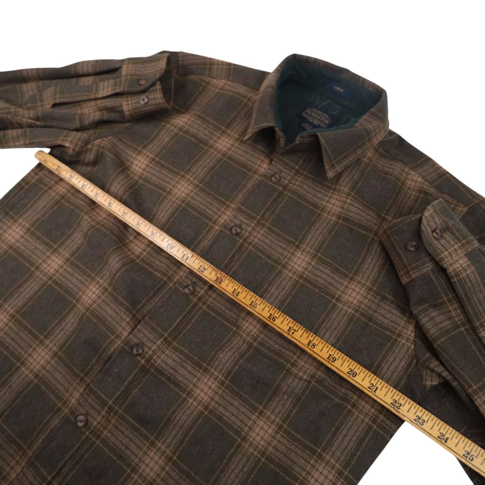 Pendleton Pendleton %100 Wool Flannel Shadow Plaid Lodge Shirt Size US M / EU 48-50 / 2 - 7 Thumbnail