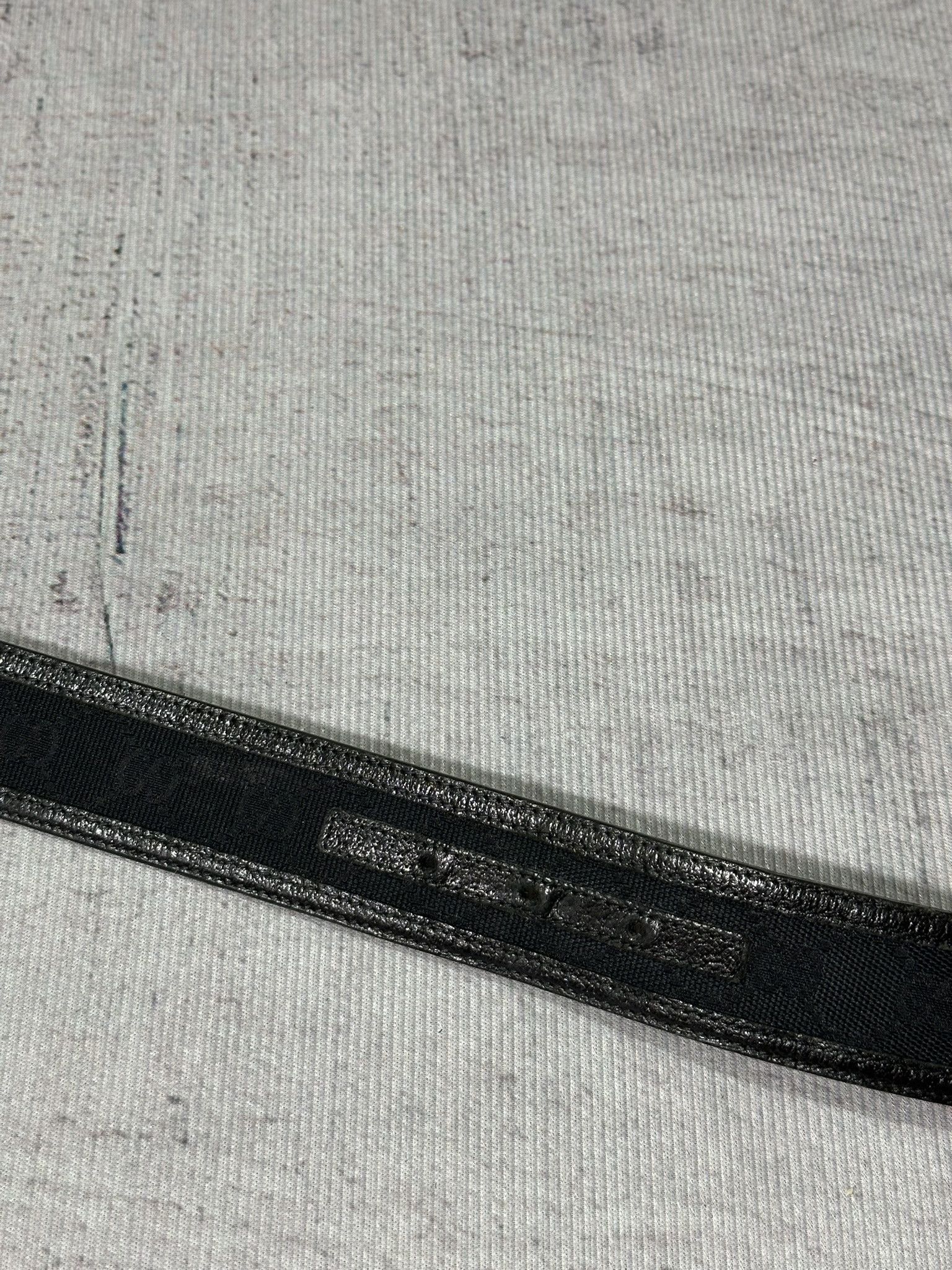 Gucci Gucci Belt Monogram Canvas and Leather Black Interlocking G Size 32 - 8 Thumbnail