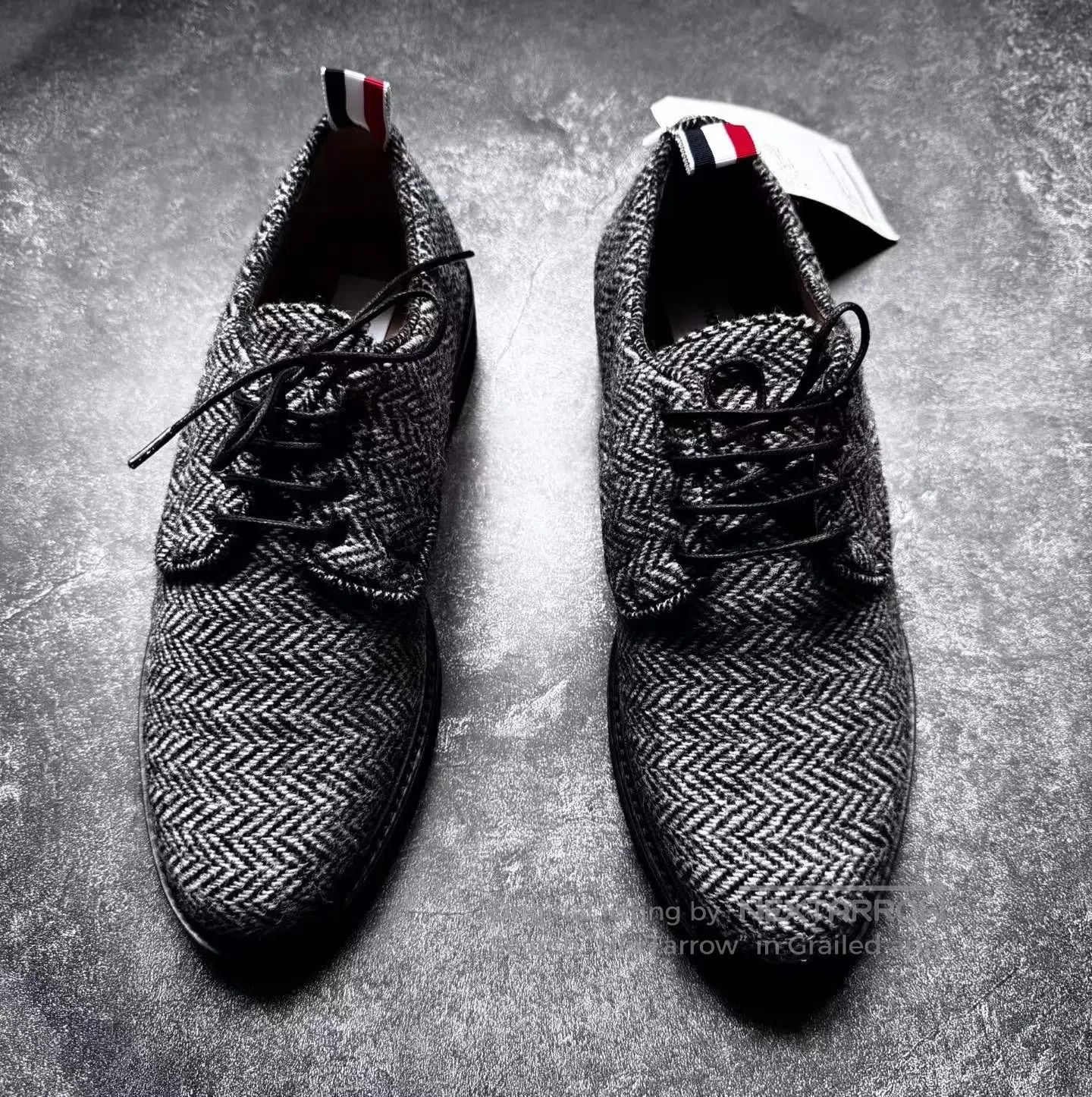 Thom Browne Thom Browne Thom Browne Herringbone Wool Leather Shoes| Size US 9 / EU 42 - 1 Thumbnail