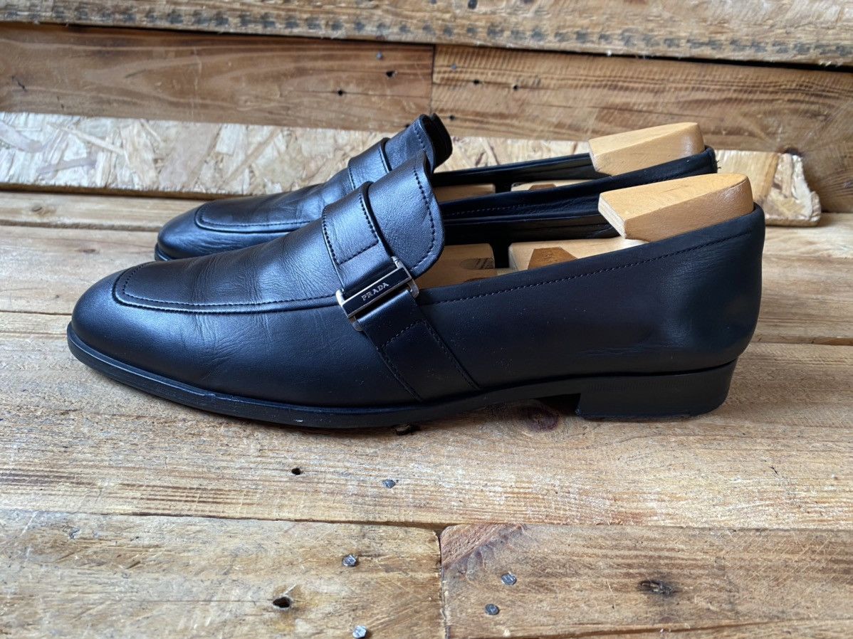 Prada Prada black leather dress shoes sz 8 Size US 9 / EU 42 - 4 Thumbnail