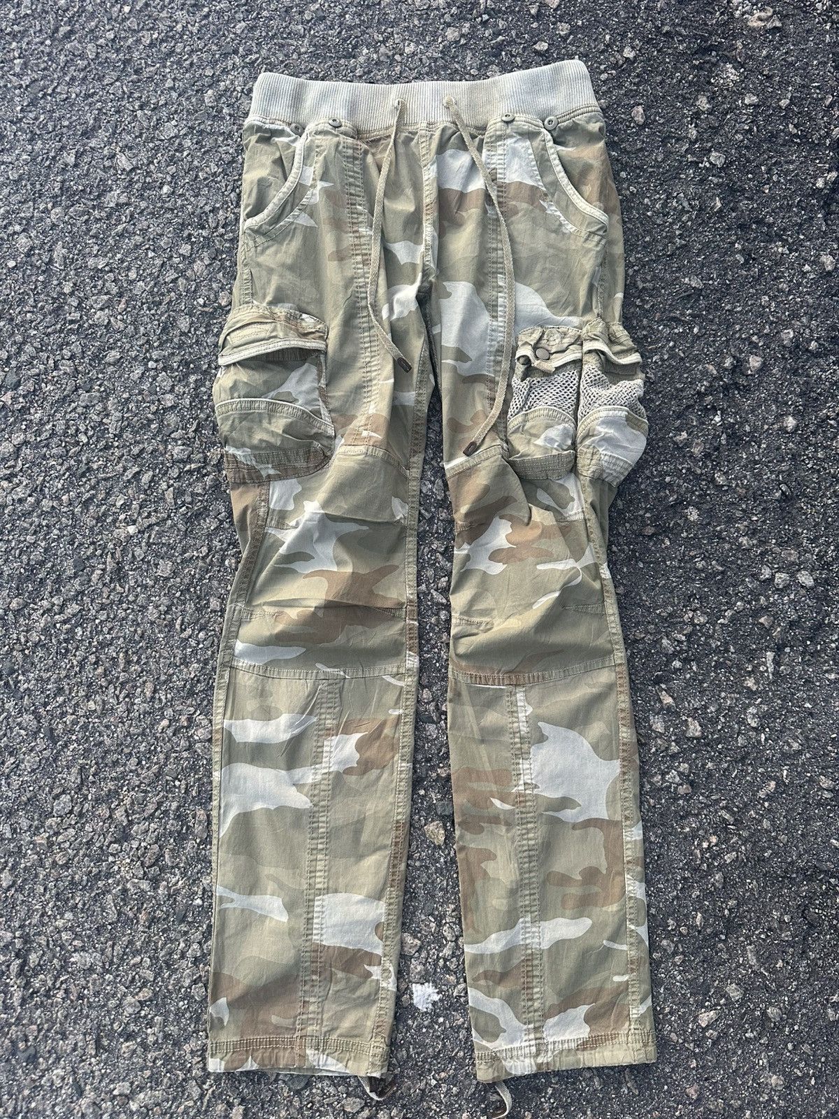 GOA G.O.A Goa Drawstring Flared Cargo Pants Size US 28 / EU 44 - 18 Thumbnail