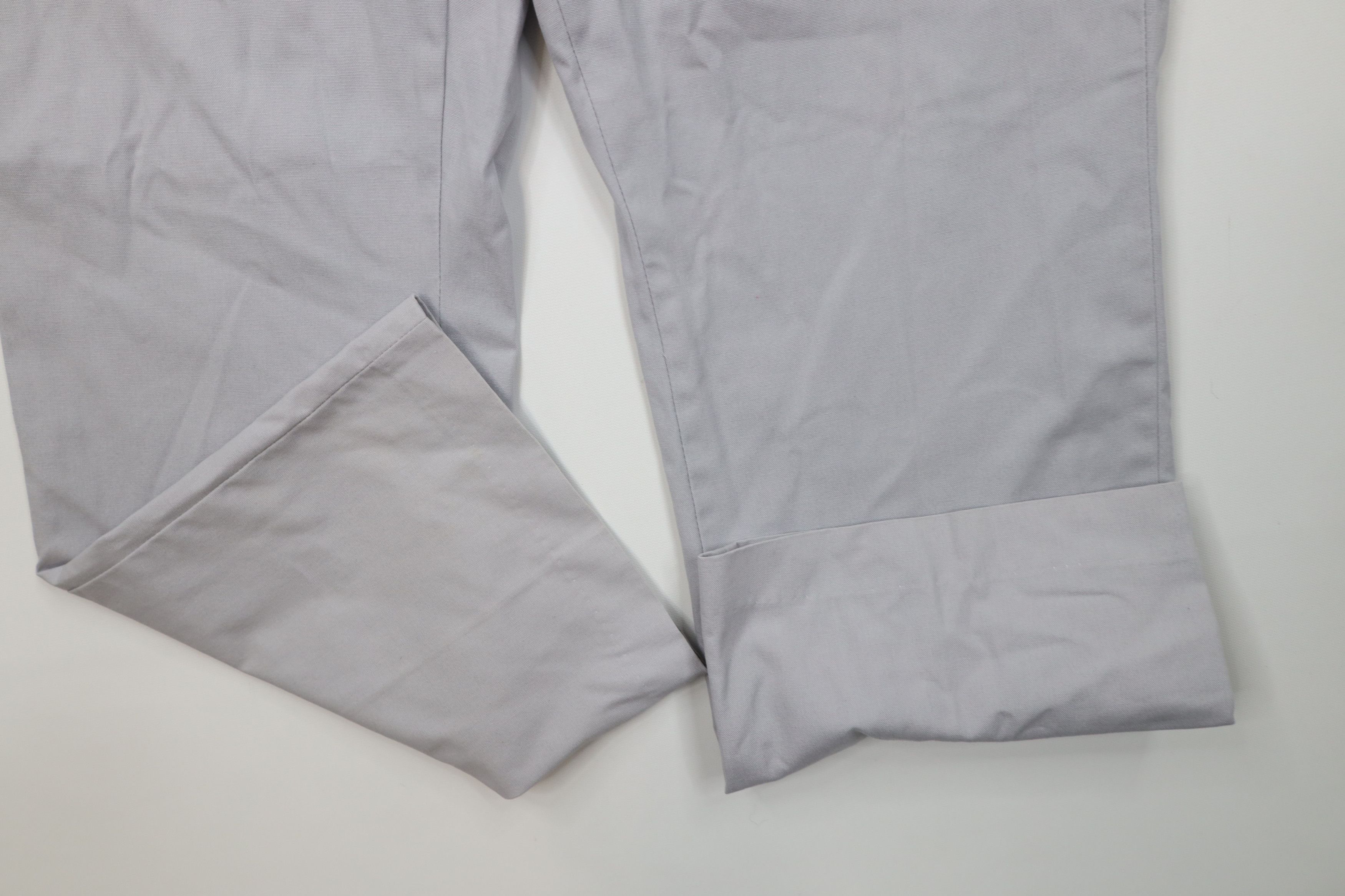 Vintage Vintage 70s Streetwear Wide Leg Chino Pants Trousers Gray Size US 36 / EU 52 - 5 Thumbnail