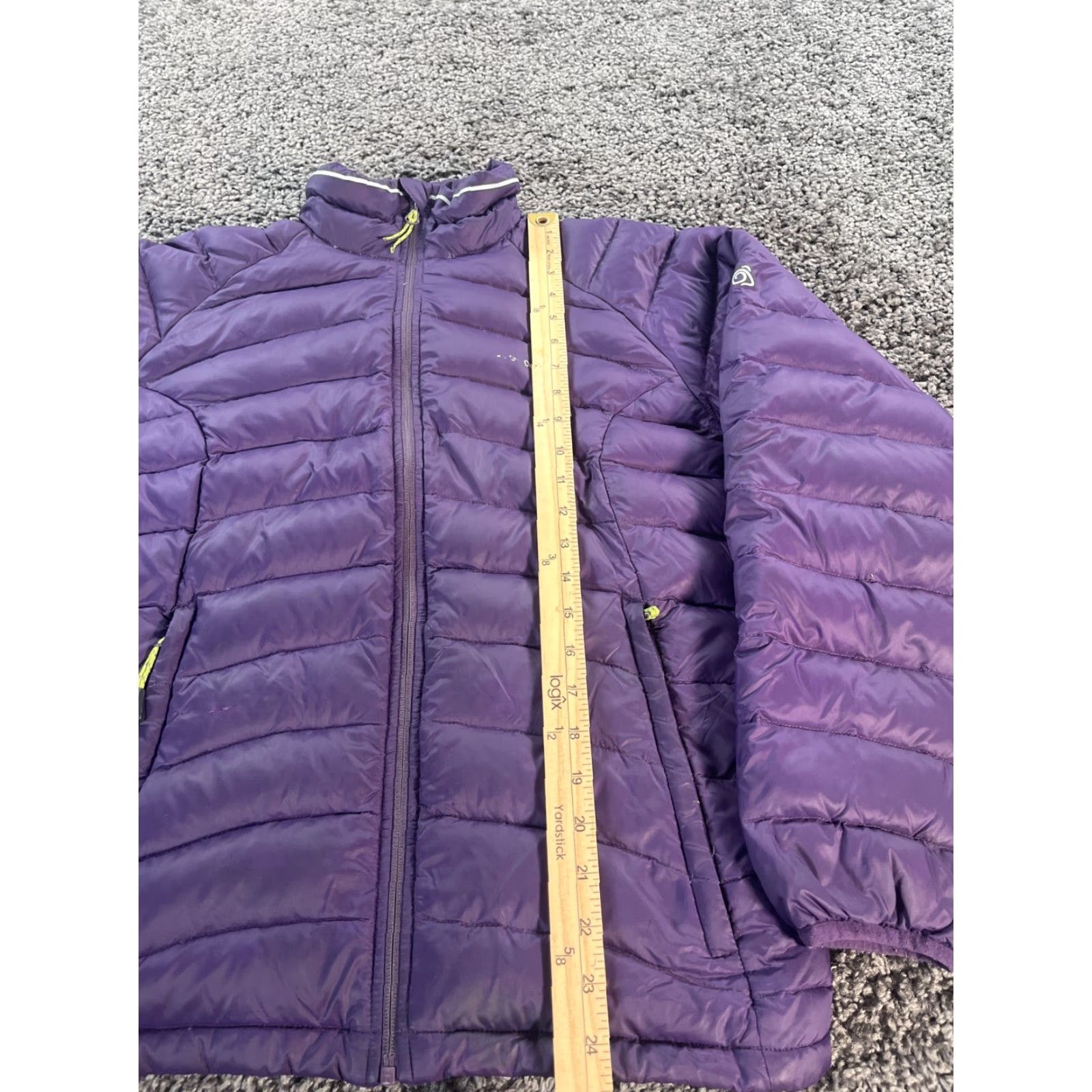 Vintage Craghoppers Puffer Jacket Womens S Down Fill Purple Outdoor Quilted All Seasons Lightweight Zipped Pockets Size S / US 4 / IT 40 - 2 Thumbnail