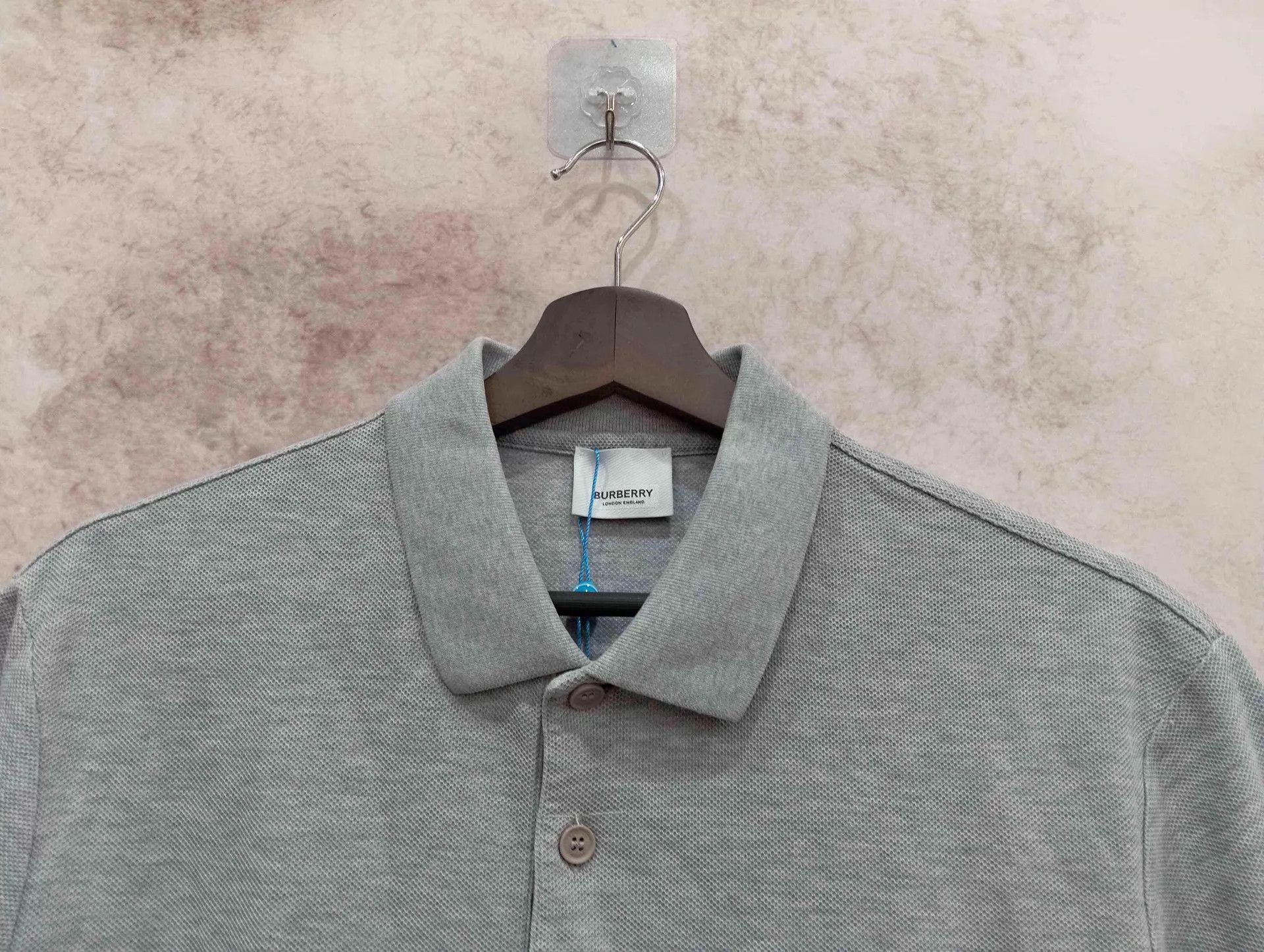 Burberry Burberry Gray Short Sleeve Polo M 95 New Size US M / EU 48-50 / 2 - 3 Thumbnail