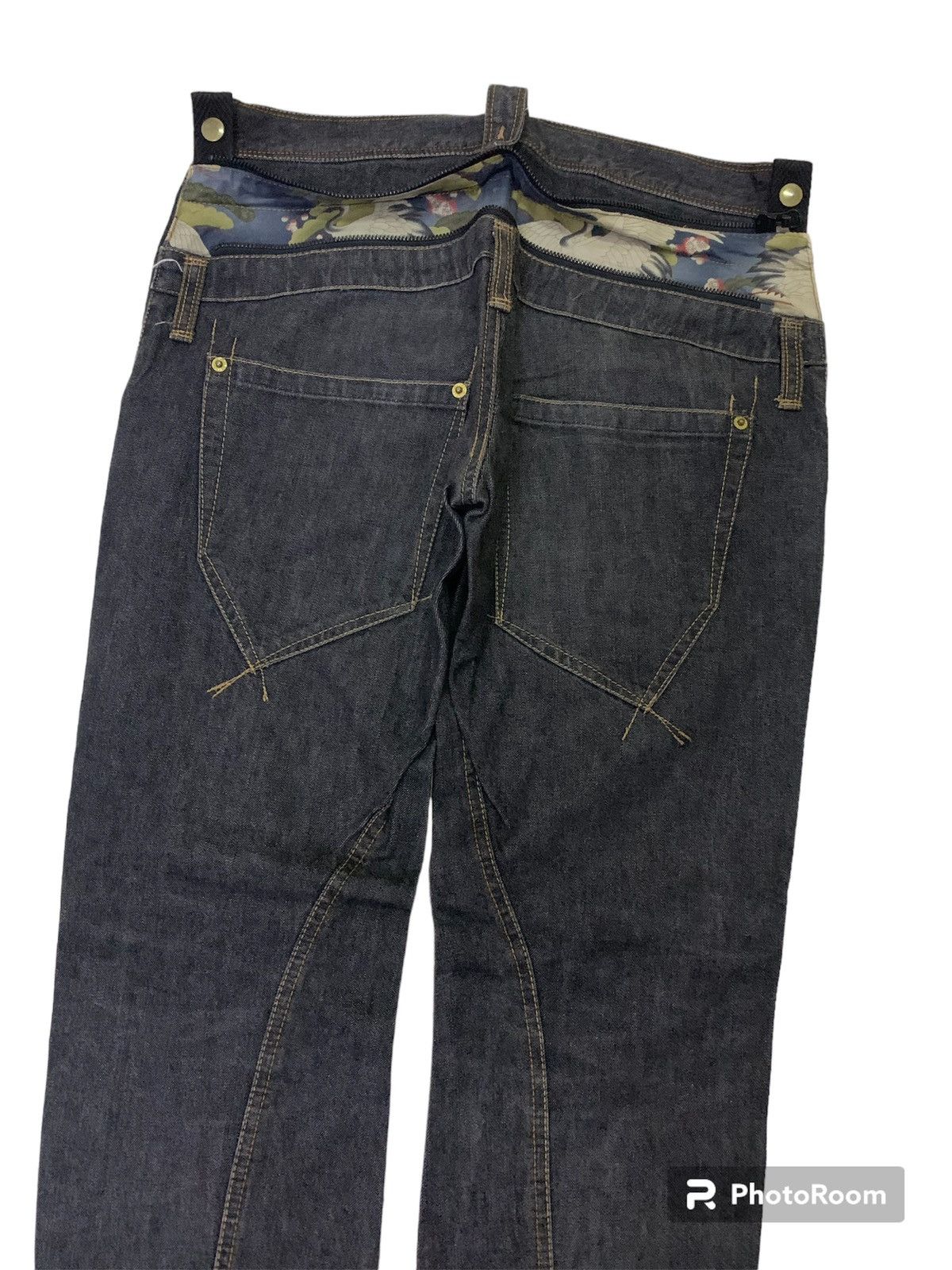 Hysteric Glamour 💥Vtg Ppfm Custom Performance Black Denim Size US 31 - 2 Thumbnail