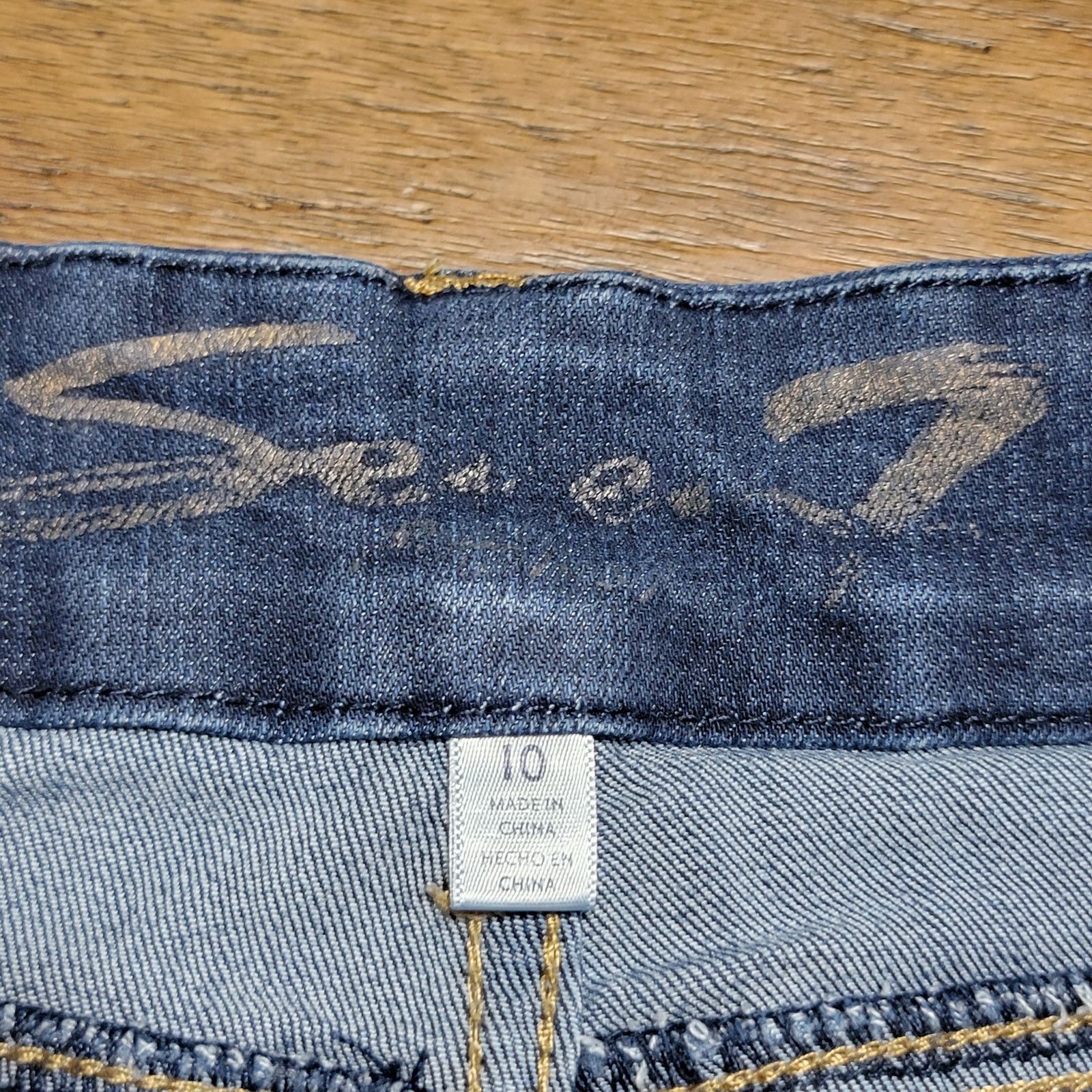 Seven 7 Seven7 Dark Wash Straight Denim Jeans - Size 10 Size 32" / US 10 / IT 46 - 5 Thumbnail