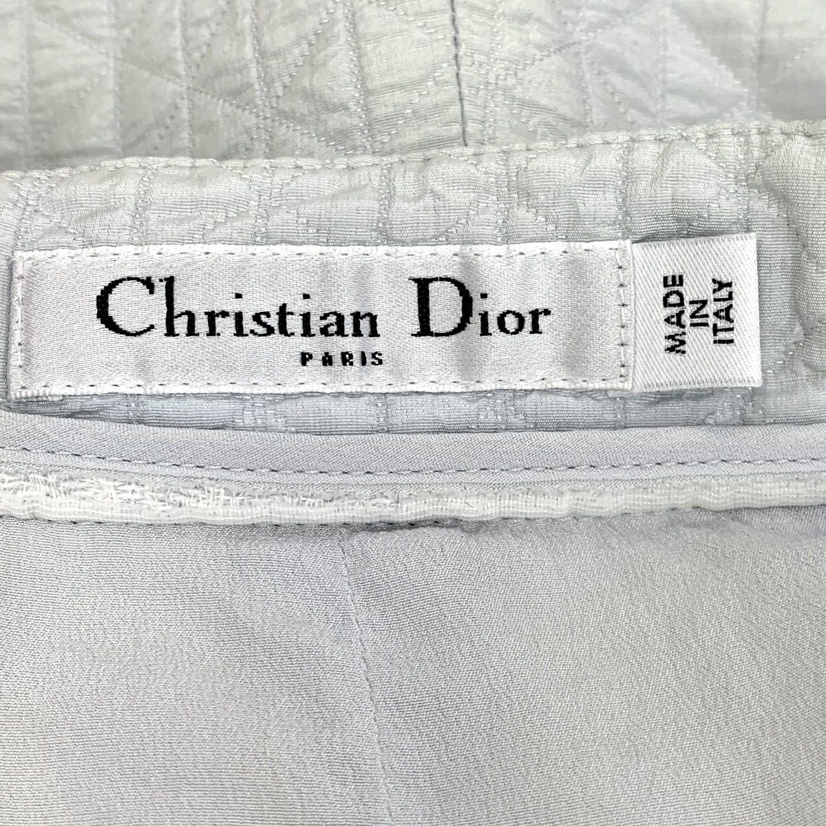 Dior Dior Light Blue Silk Diamond Plaid Casual Capri Pants K26WX Size 25" / US 0 / IT 36 - 5 Thumbnail