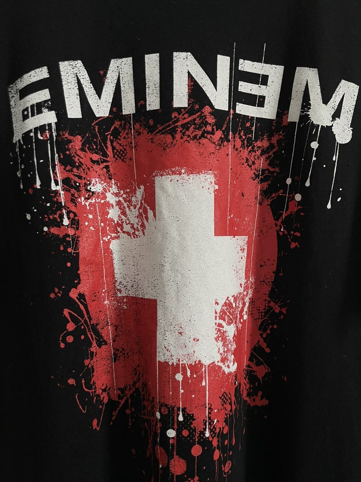 Rap Tees Eminem Recovery Rap T-Shirt Black Y2K Printed Logo Size US XL / EU 56 / 4 - 3 Thumbnail