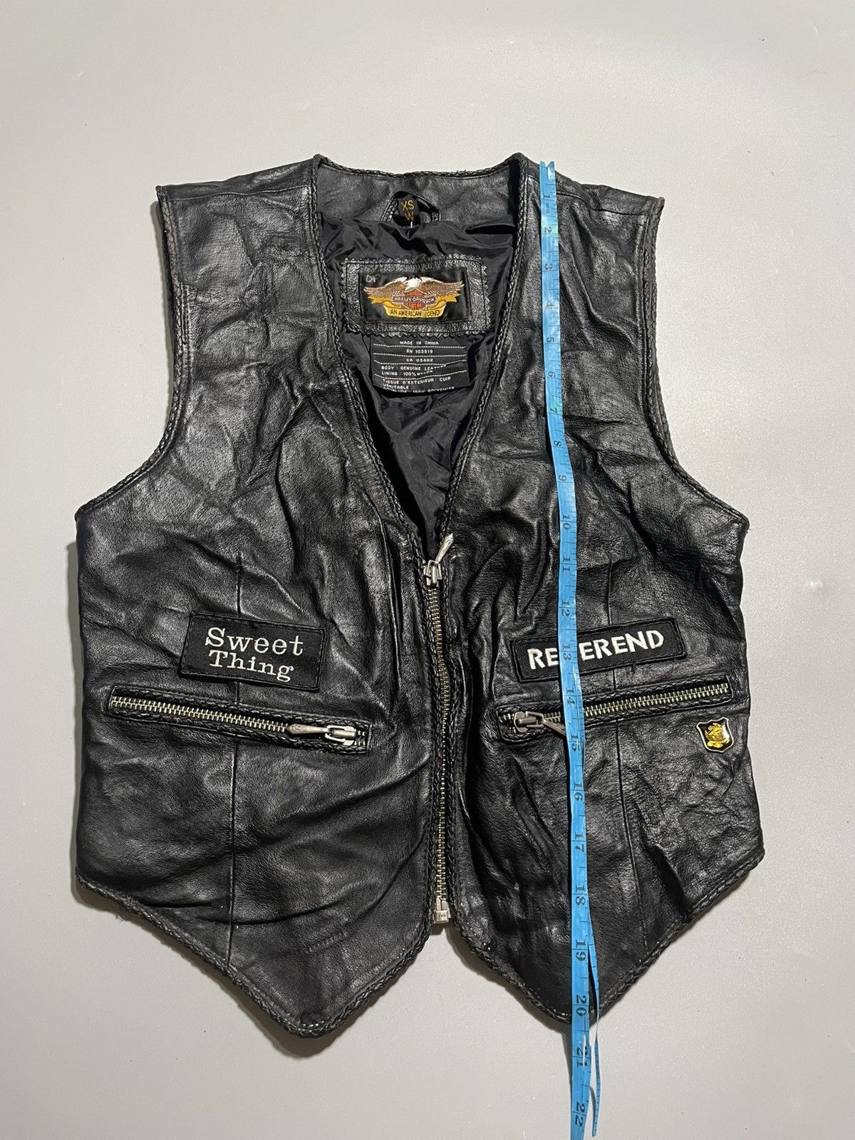 Harley Davidson Genuine Leather Harley Davidson Vest Size XS / US 0-2 / IT 36-38 - 11 Thumbnail