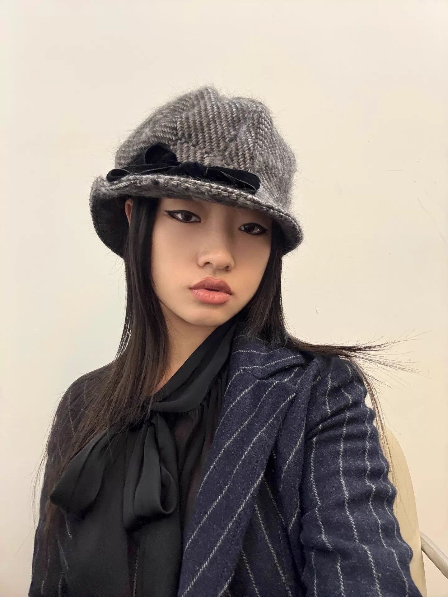 CA4LA Vintage Ca4la Houndstooth Wool Beret Size ONE SIZE - 5 Thumbnail