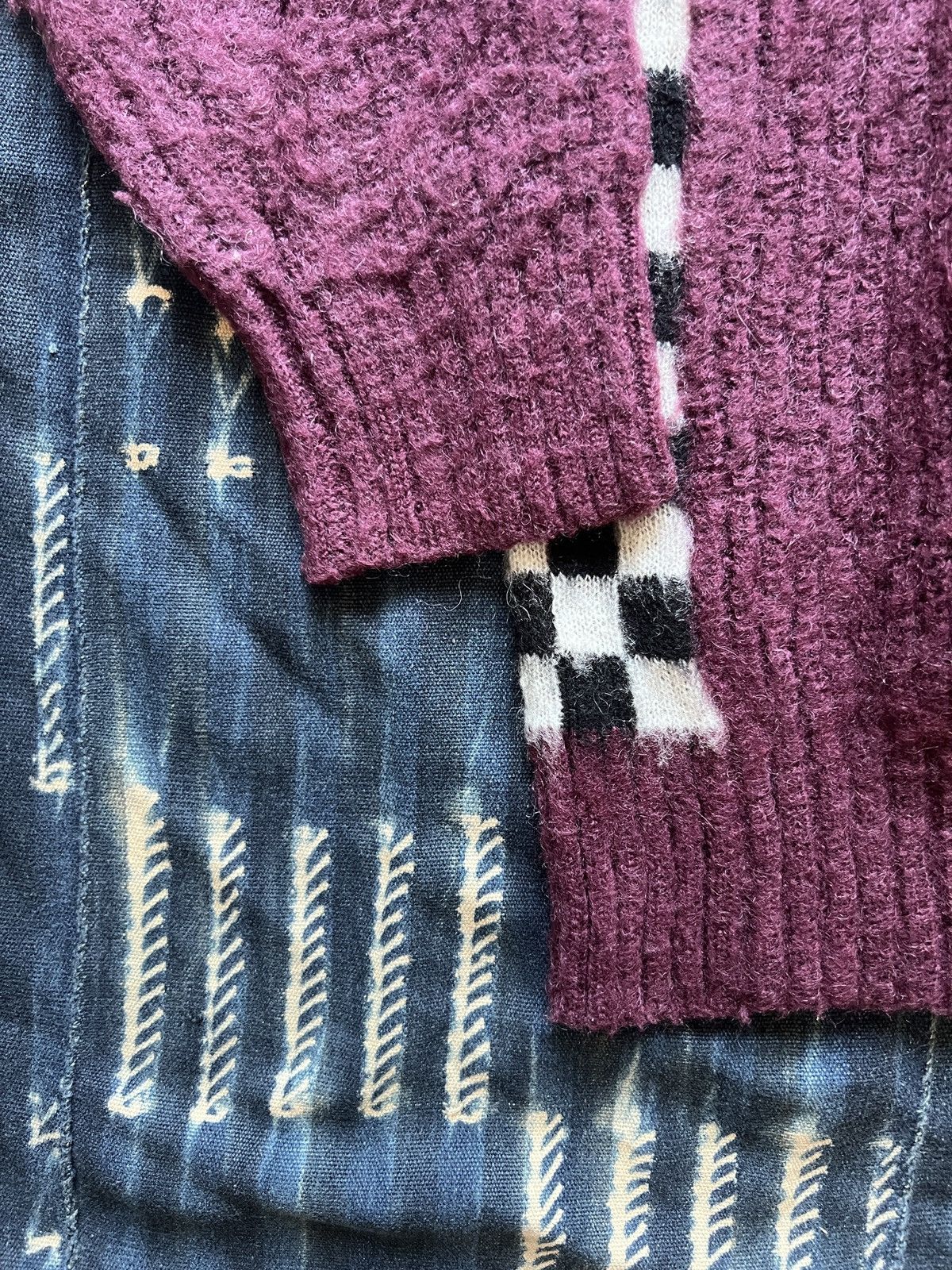 Japanese Brand Son of the Cheese Checkerboard Knitted Sweater Size US S / EU 44-46 / 1 - 5 Thumbnail