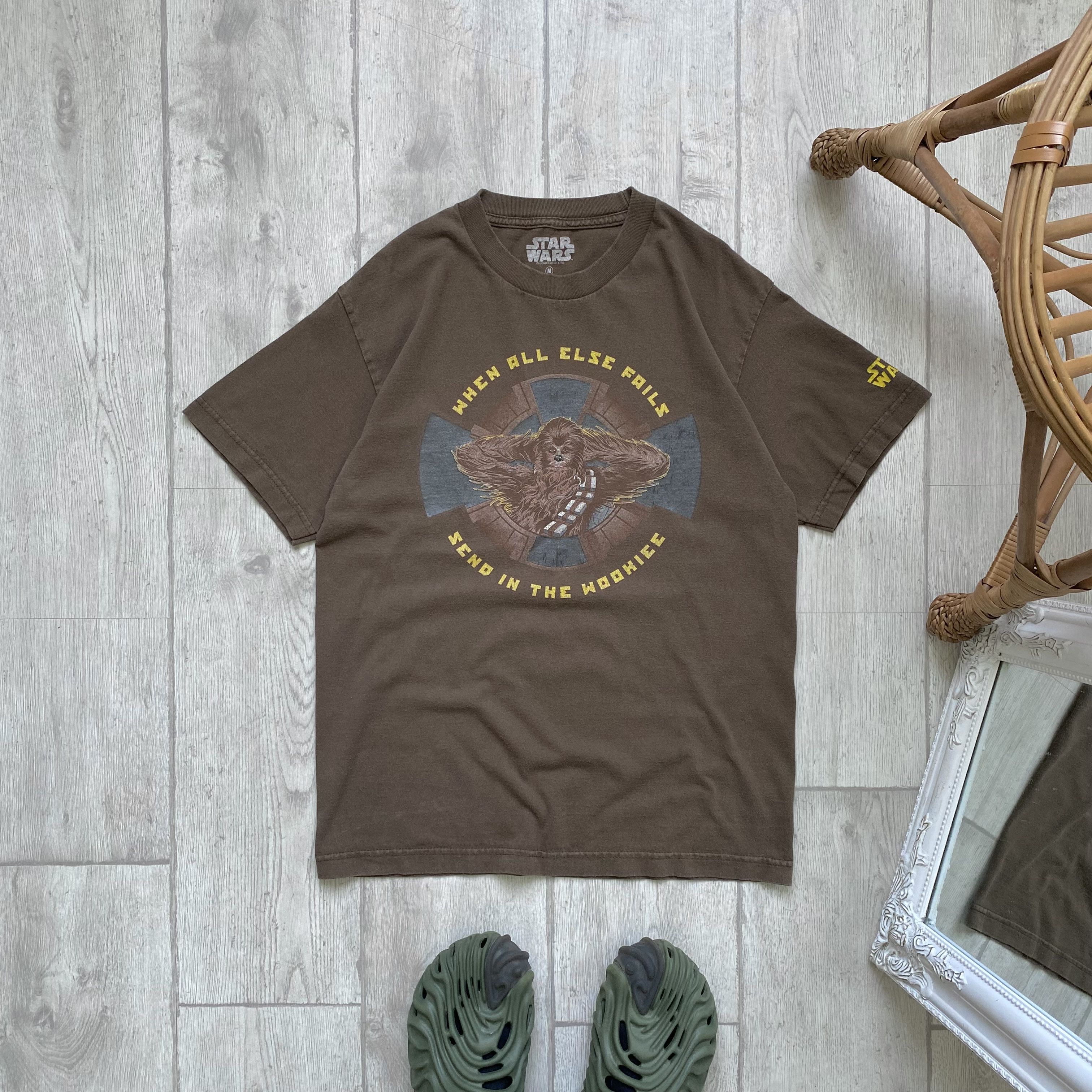 Star Wars 🔥Vintage Star Wars Chewbacca Wookie Tee Distressed Size US M / EU 48-50 / 2 - 1 Thumbnail