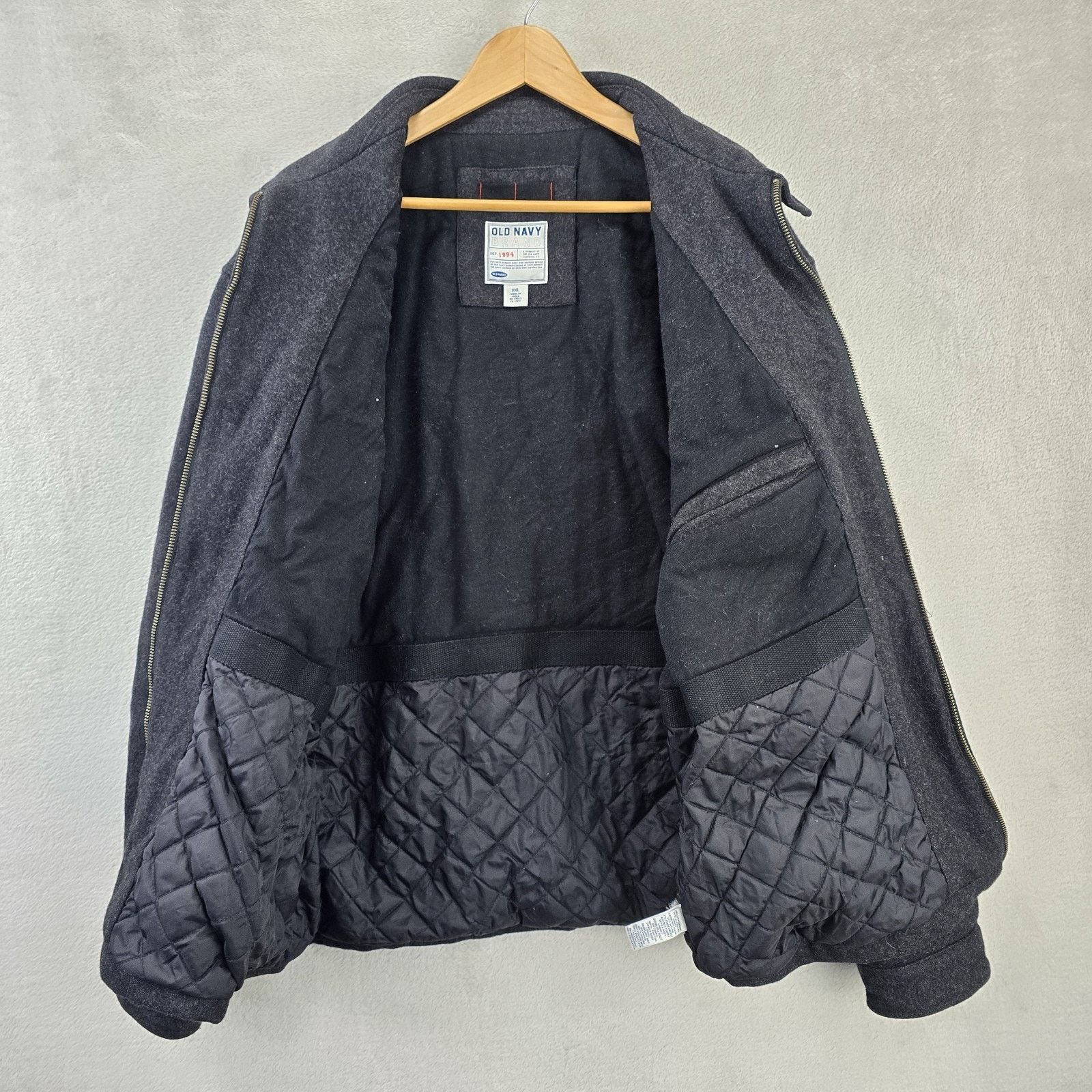 Old Navy Old Navy Jacket Mens XXL Wool Blend Zip-Up Cotton Lining Size US XXL / EU 58 / 5 - 4 Thumbnail