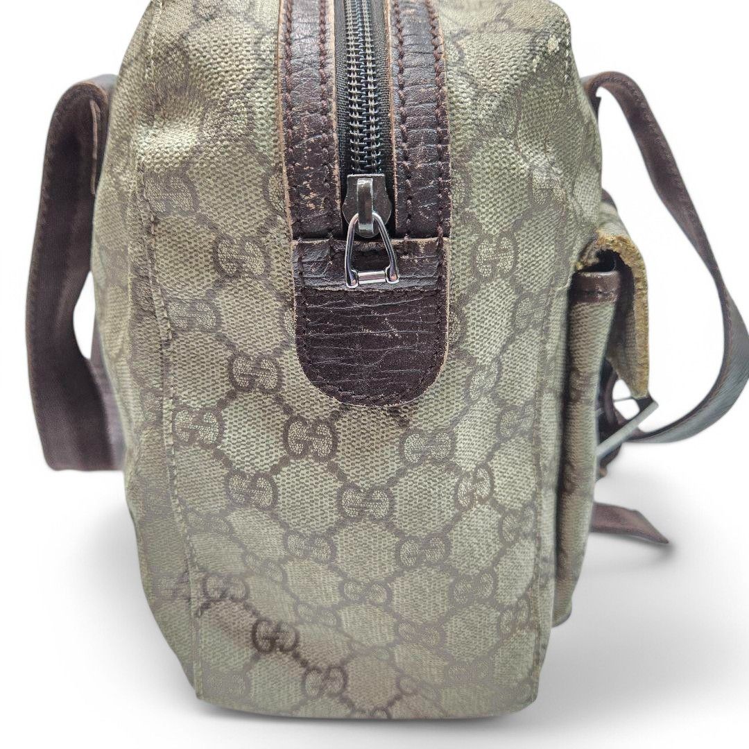 Gucci Gucci - Supreme Handbag Shoulder Bag Beige Brown Leather Size ONE SIZE - 4 Thumbnail