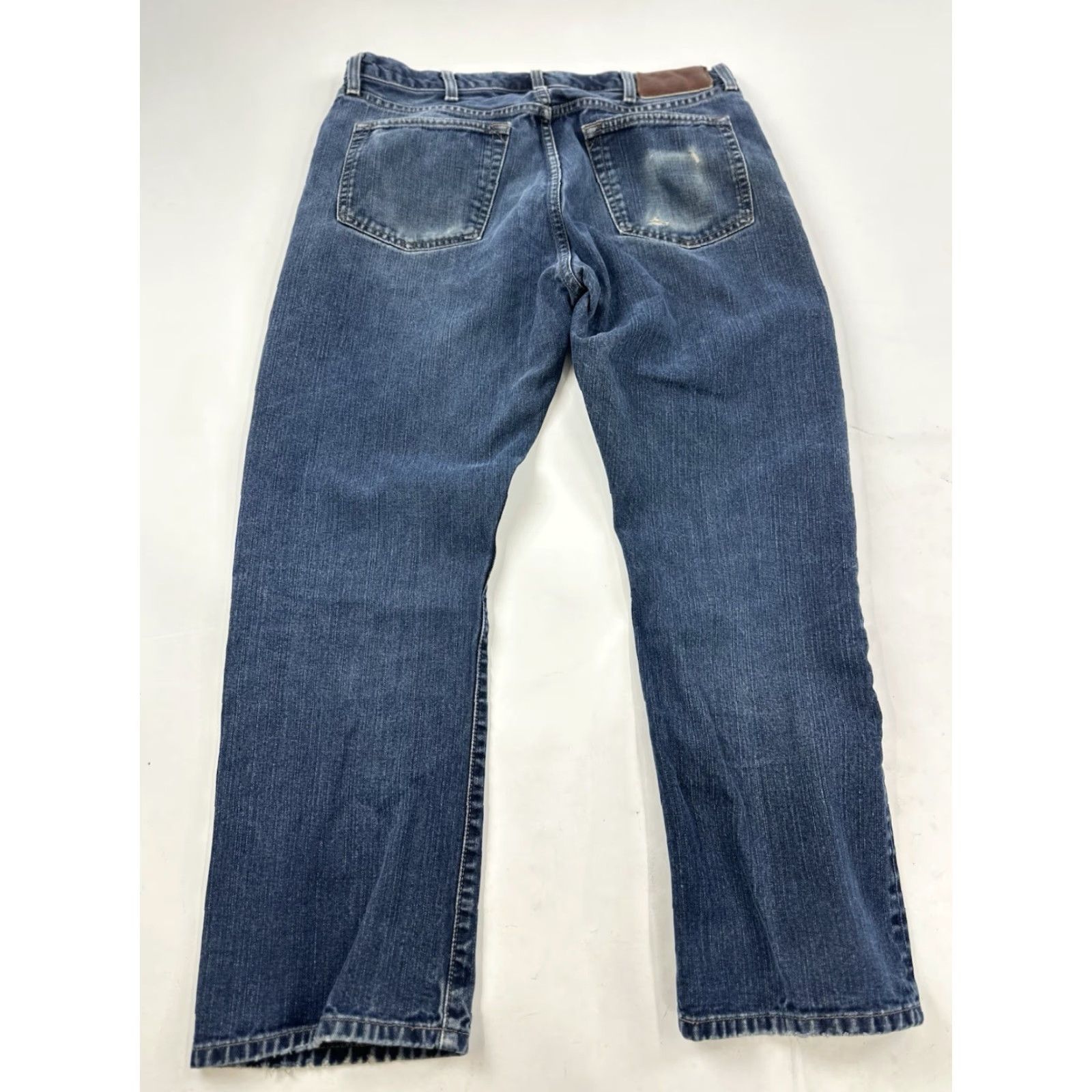 Eddie Bauer Eddie Bauer Jeans Men’s 36x30 Blue Faded Distressed Slim Regular Denim City College Preppy Designer Ankle Pockets Comfort Easy Care Mens Size US 36 / EU 52 - 2 Thumbnail