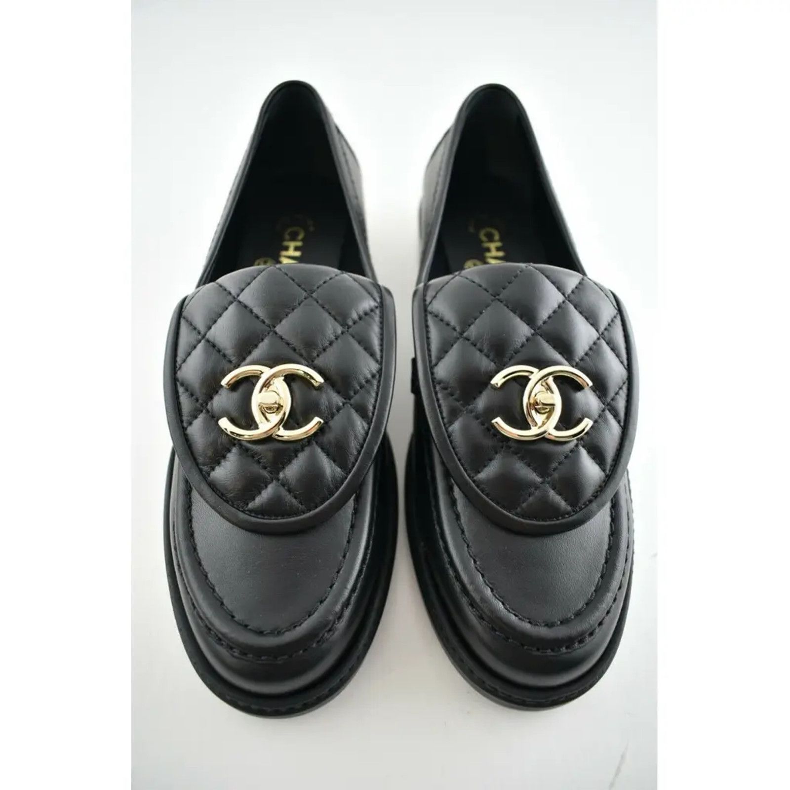 Chanel Chanel Flap Turnlock CC Logo Mule Slip On Flat Loafer 35.5 Size US 5.5 / IT 35.5 - 7 Thumbnail