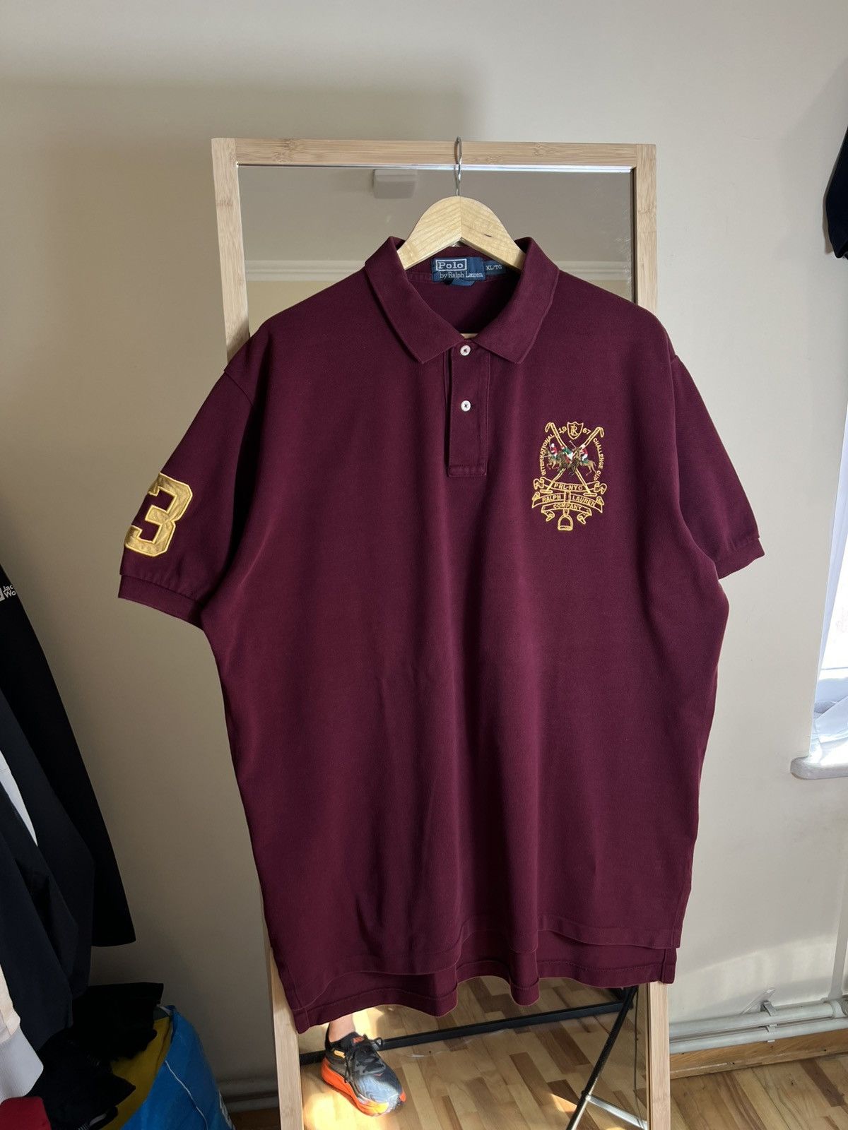 Polo Ralph Lauren Vintage Ralph Lauren Polo XL – Rare Crest Logo Rugby Style Size US XL / EU 56 / 4 - 1 Thumbnail