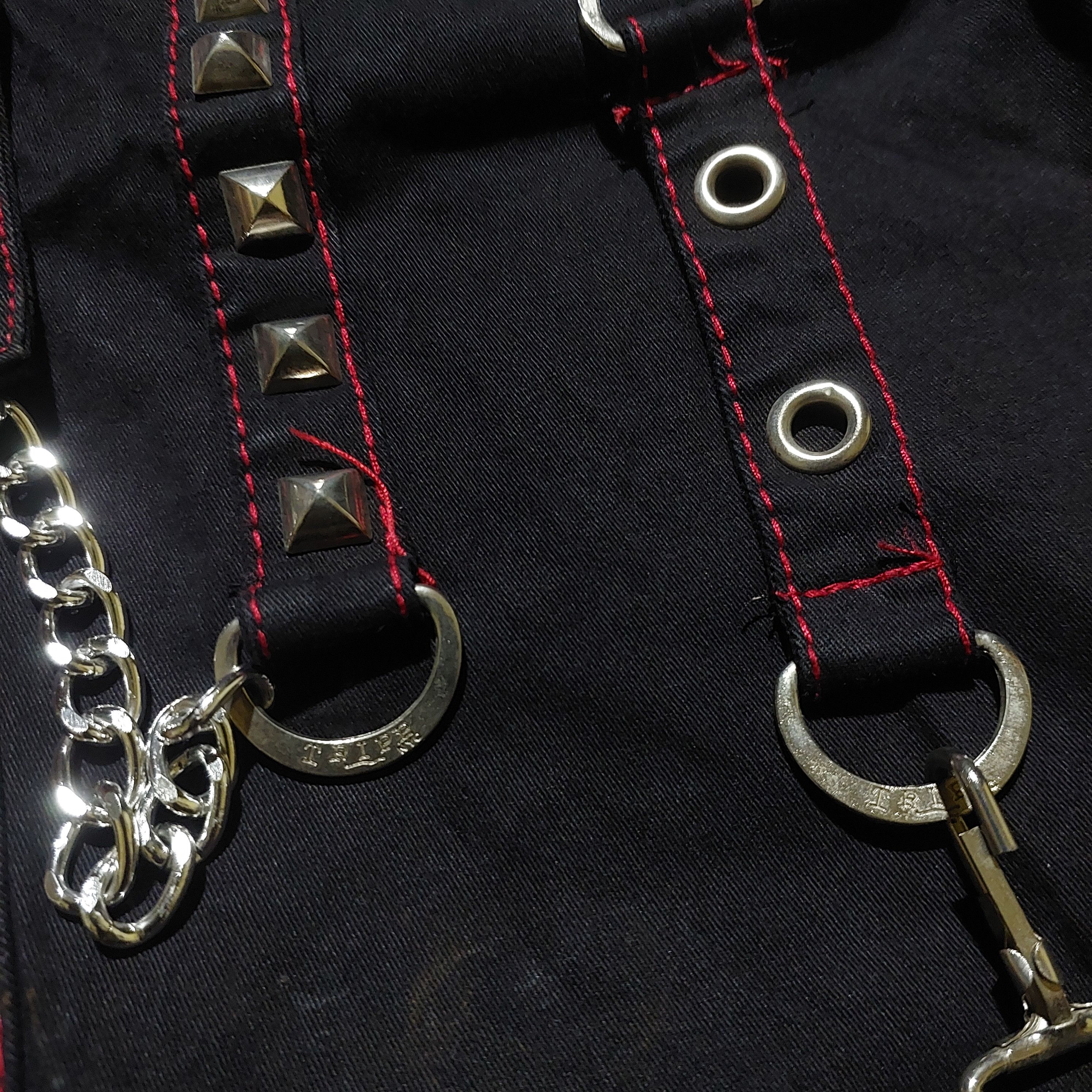 Tripp NYC Avant Garde Trip NYC X-Strap studded cargo Bondage Pants Size US 28 / EU 44 - 11 Thumbnail