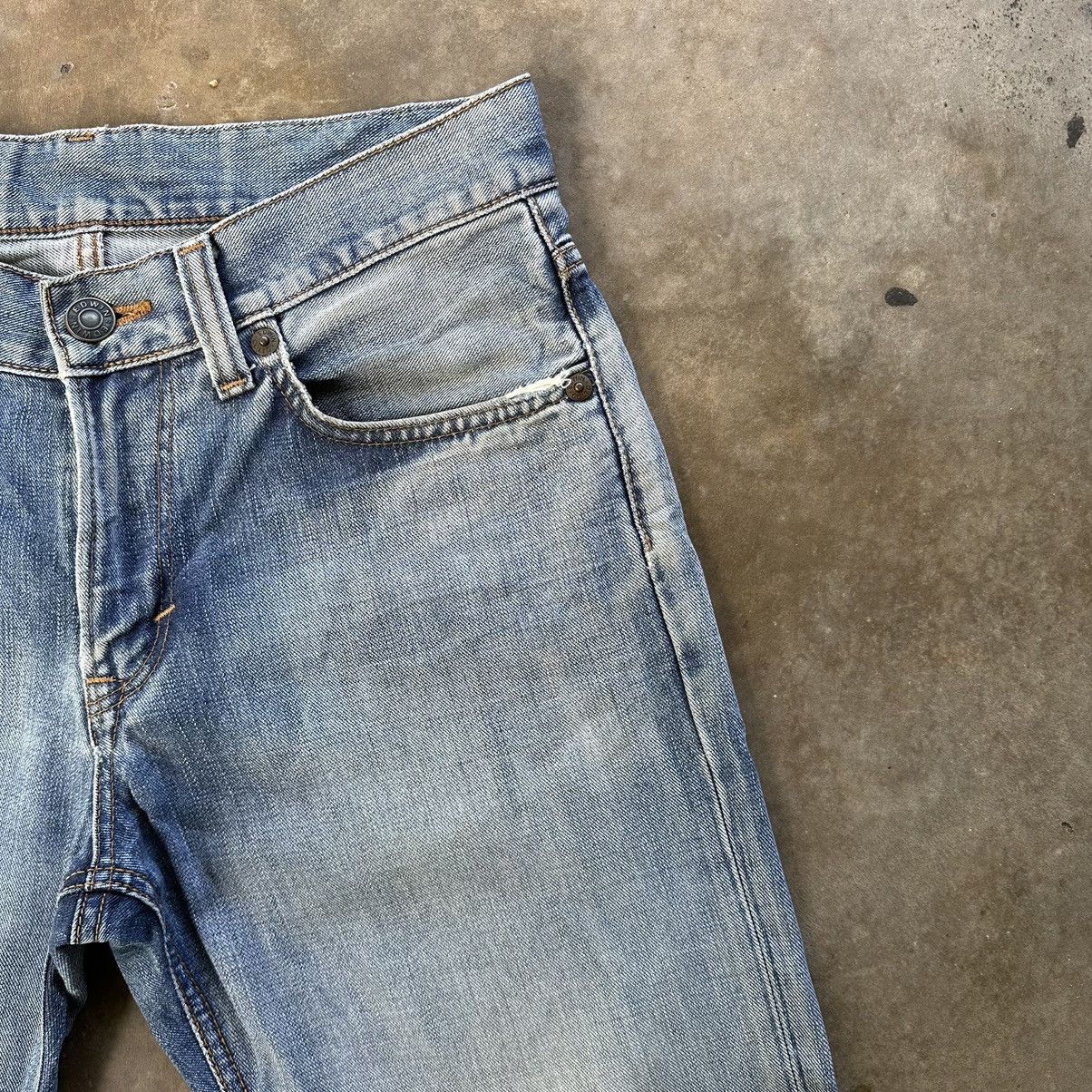 Japanese Brand Vintage Edwin 503 Sick Distressed Faded Denim Jean Pant W32 Size US 32 / EU 48 - 5 Thumbnail