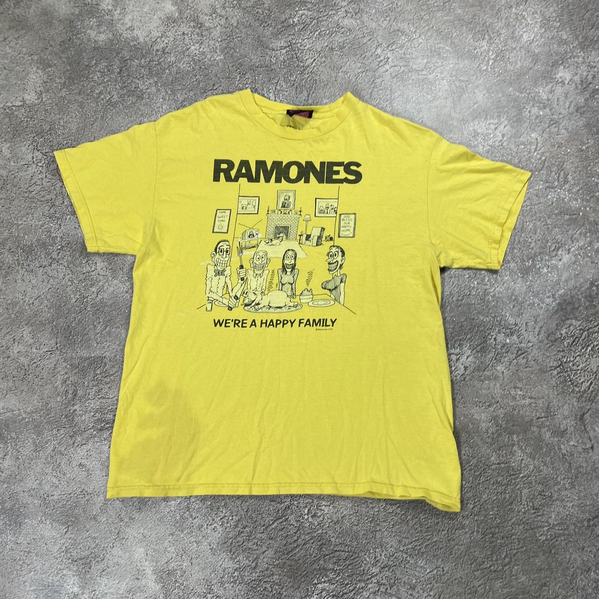 Vintage Vintage 90s Ramones Band Graphic Tee Sun Faded Punk Boxy XL Size US XL / EU 56 / 4 - 4 Thumbnail