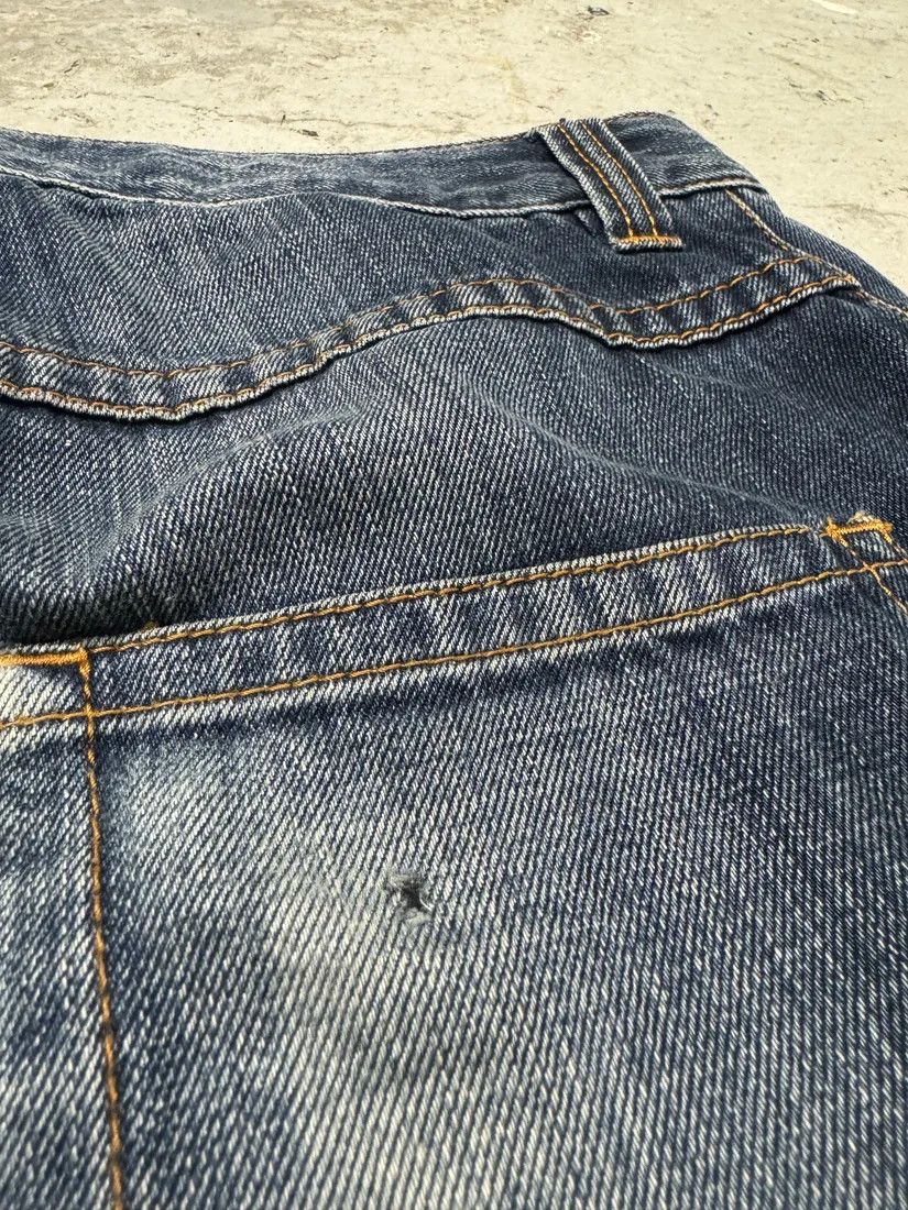 Designer × Jean Paul Gaultier × Vintage 2000s Jean Paul Gaultier Blue Brut Denim Jeans Size US 30 / EU 46 - 5 Thumbnail