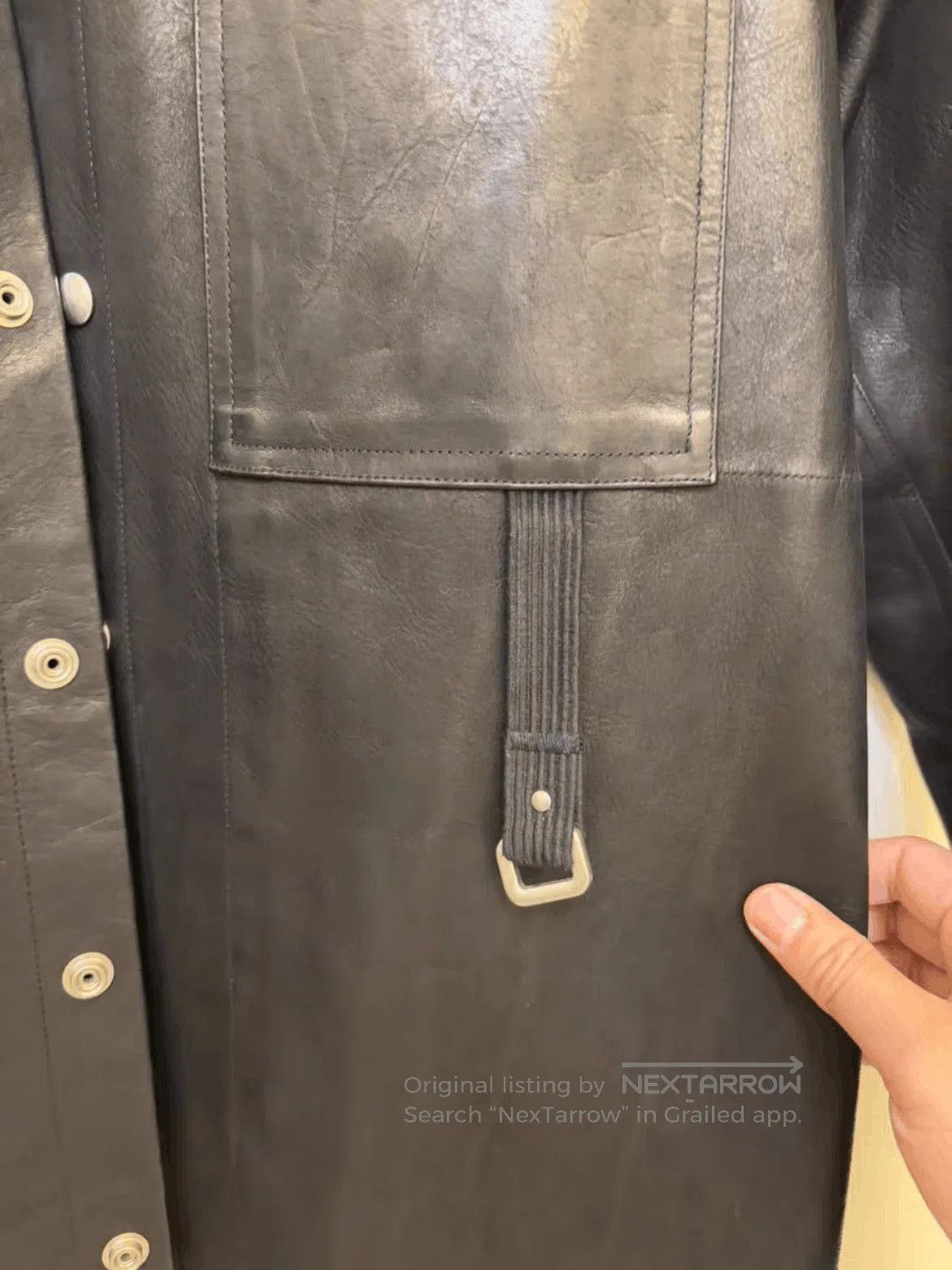Rick Owens Sz 48 Rick Owens 19AW Leather Shirt Jacket. Size US M / EU 48-50 / 2 - 6 Thumbnail